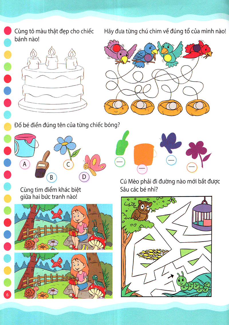 bộ 1001 trò chơi tư duy - quyển 6