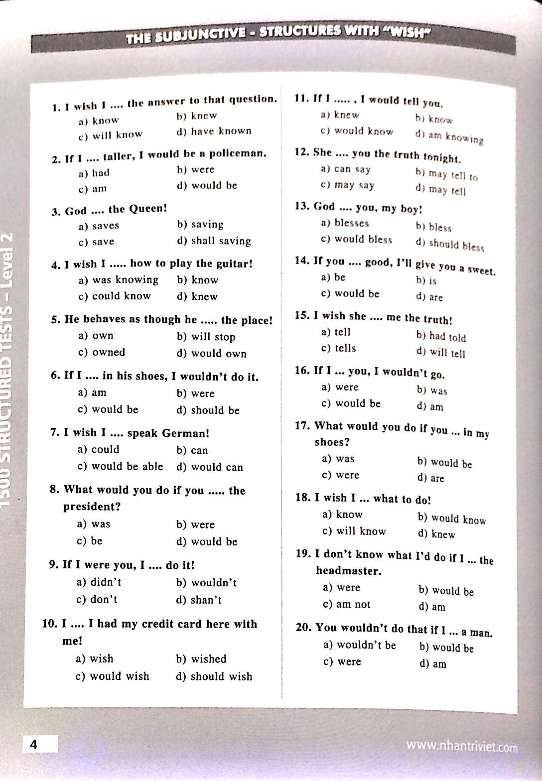 bộ 1500 structured tests level 2