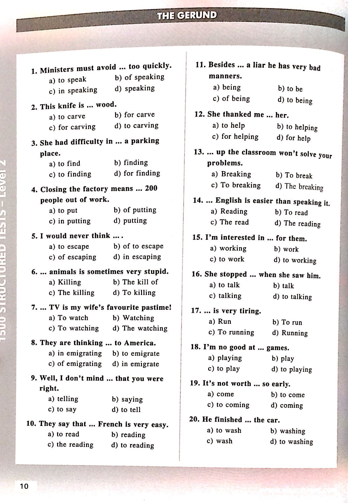 bộ 1500 structured tests level 2