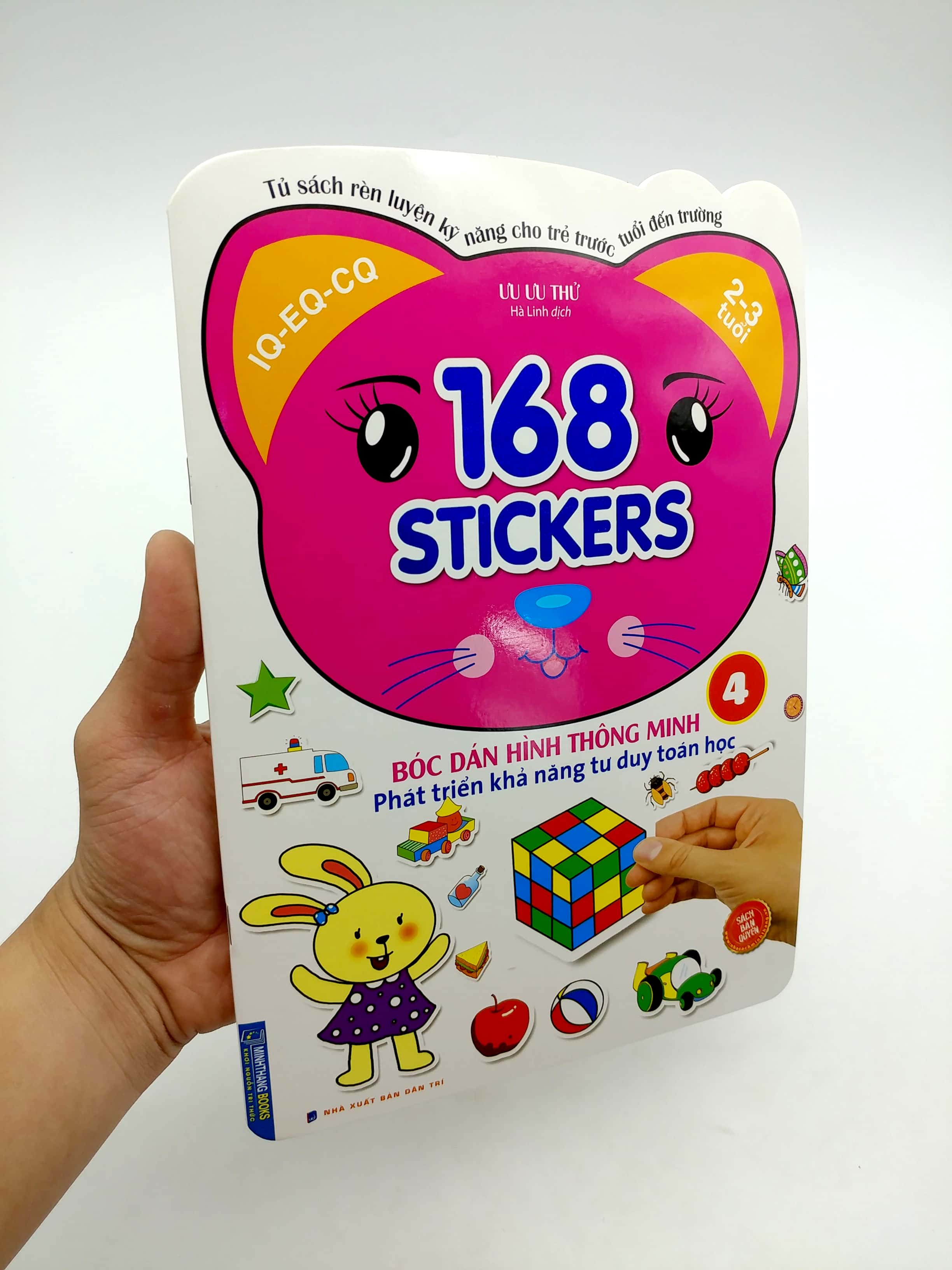 bộ 168 stickers - bóc dán hình thông minh phát triển tư duy toán học 4