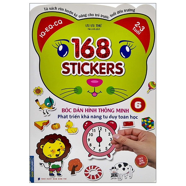 bộ 168 stickers - bóc dán hình thông minh phát triển tư duy toán học 6