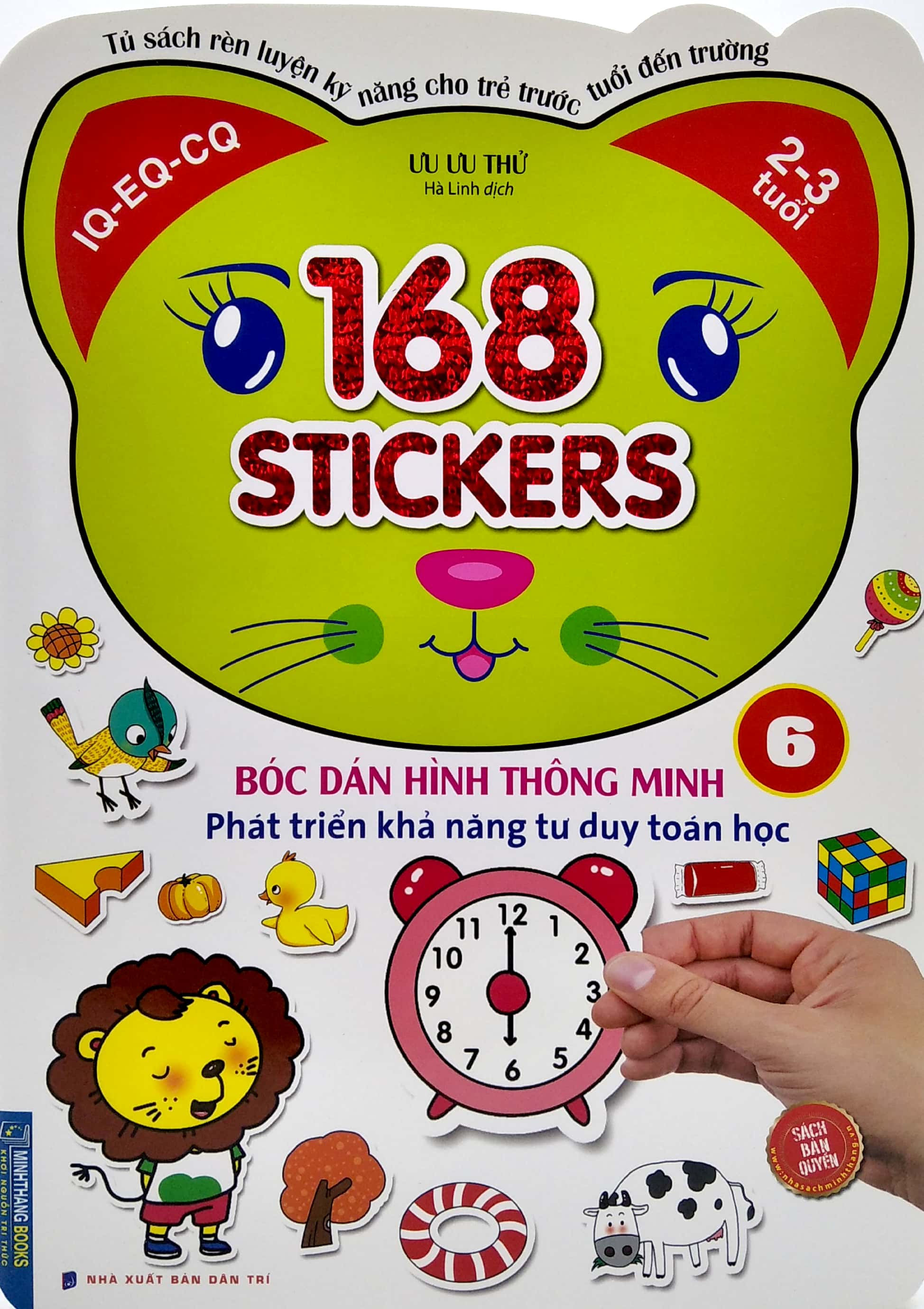 bộ 168 stickers - bóc dán hình thông minh phát triển tư duy toán học 6