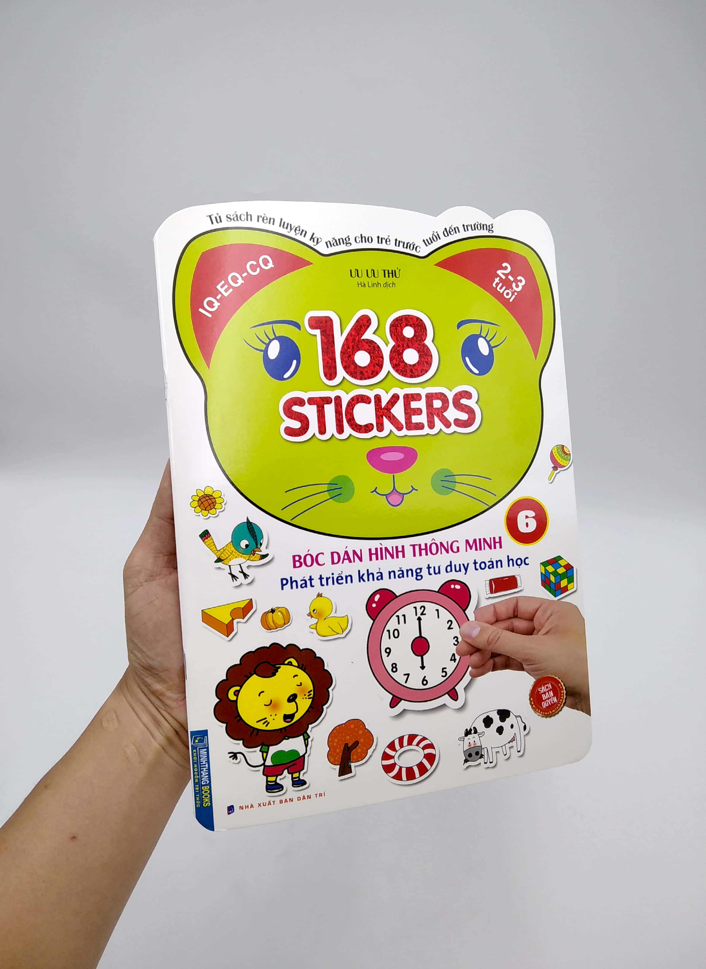 bộ 168 stickers - bóc dán hình thông minh phát triển tư duy toán học 6