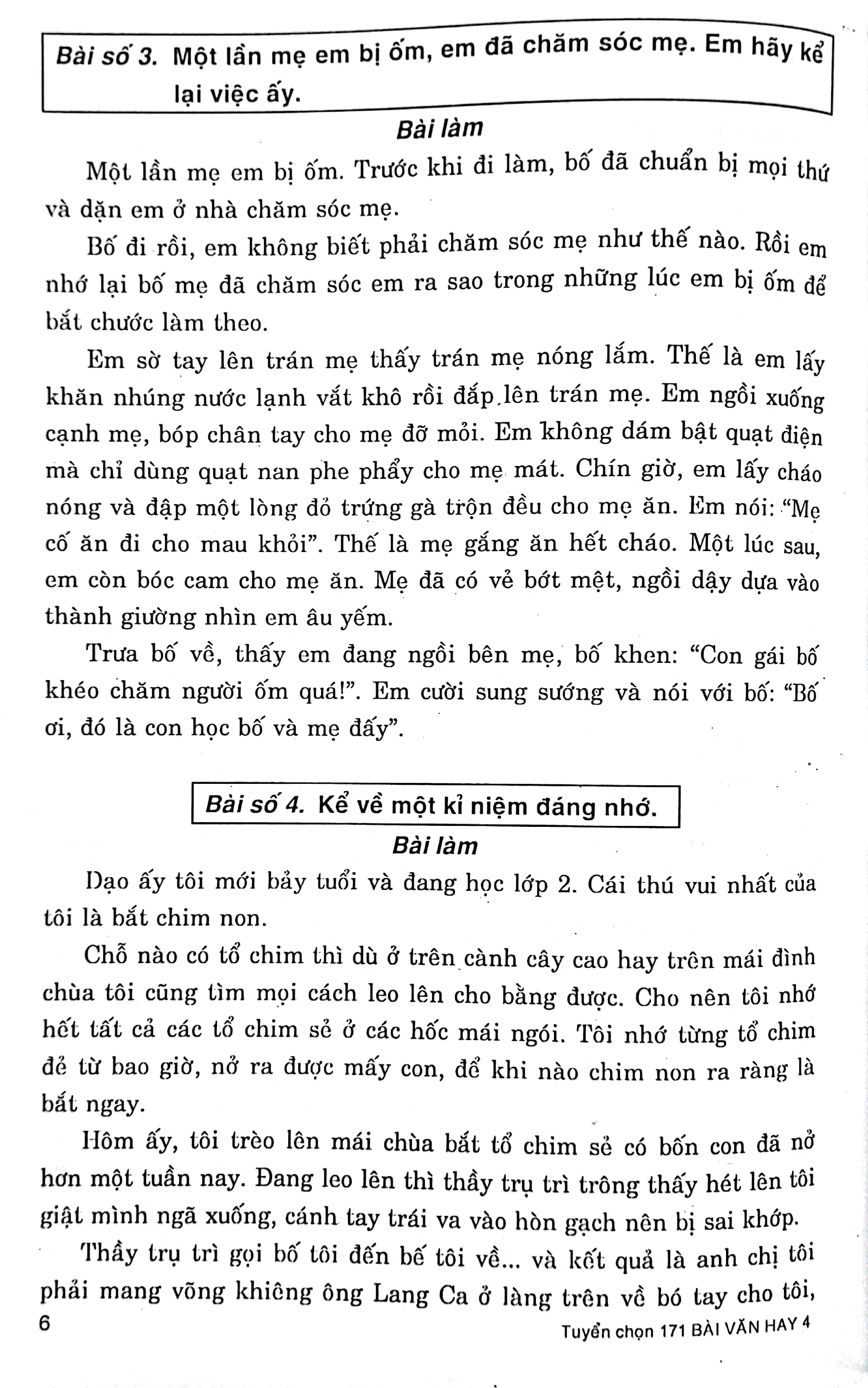 bộ 171 bài văn hay 4