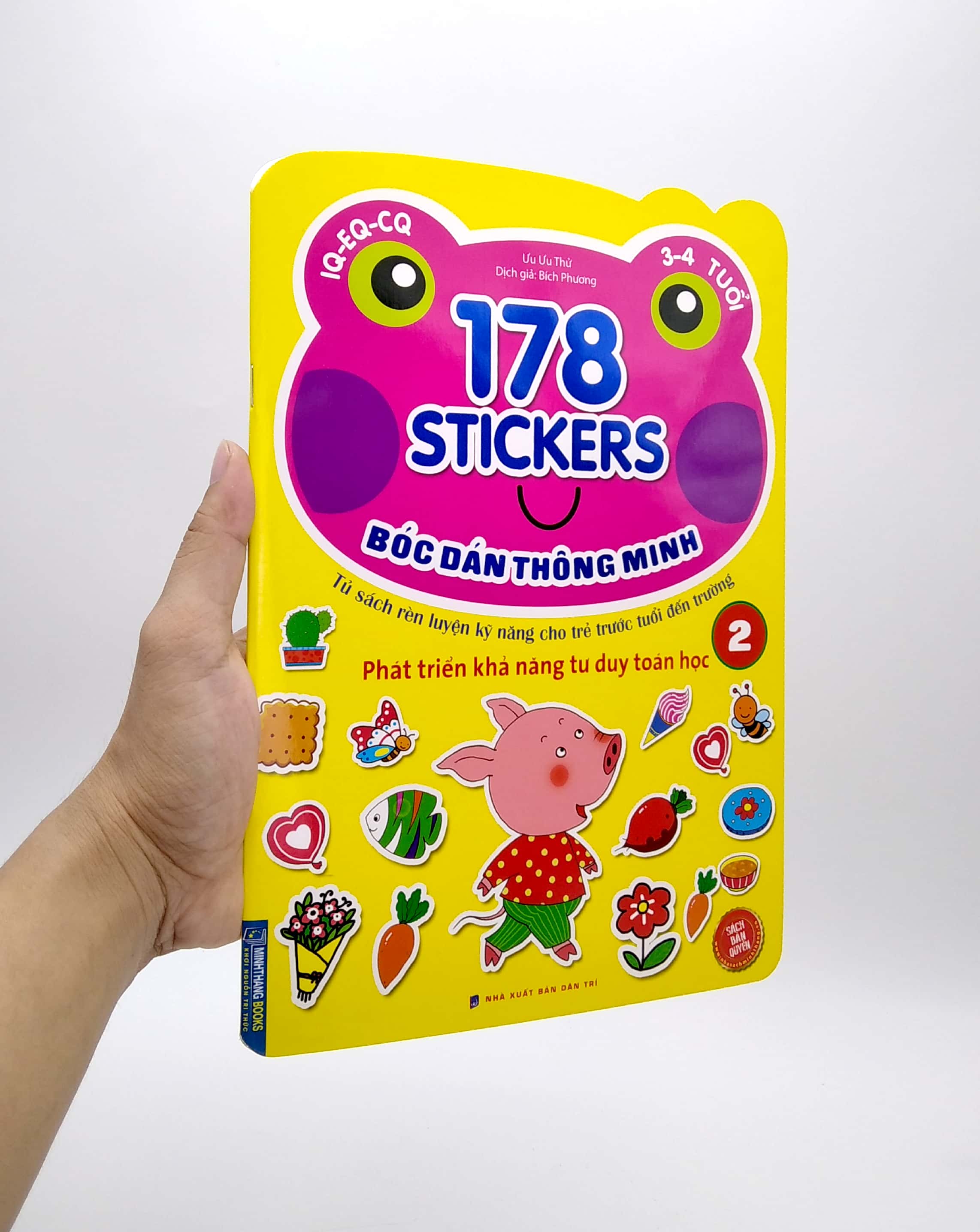 bộ 178 stickers - bóc dán thông minh phát triển khả năng tư duy toán học (3 - 4 tuổi) - tập 2