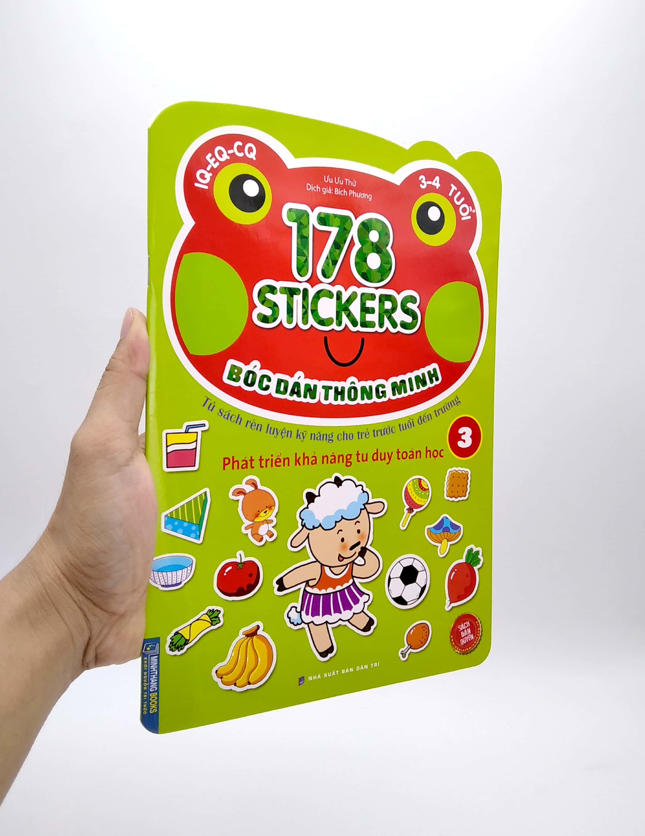 bộ 178 stickers - bóc dán thông minh phát triển khả năng tư duy toán học (3 - 4 tuổi) - tập 3