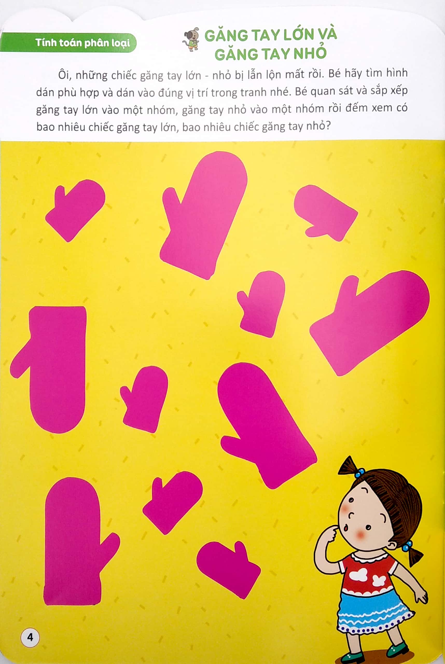 bộ 178 stickers - bóc dán thông minh phát triển khả năng tư duy toán học (3 - 4 tuổi) - tập 4