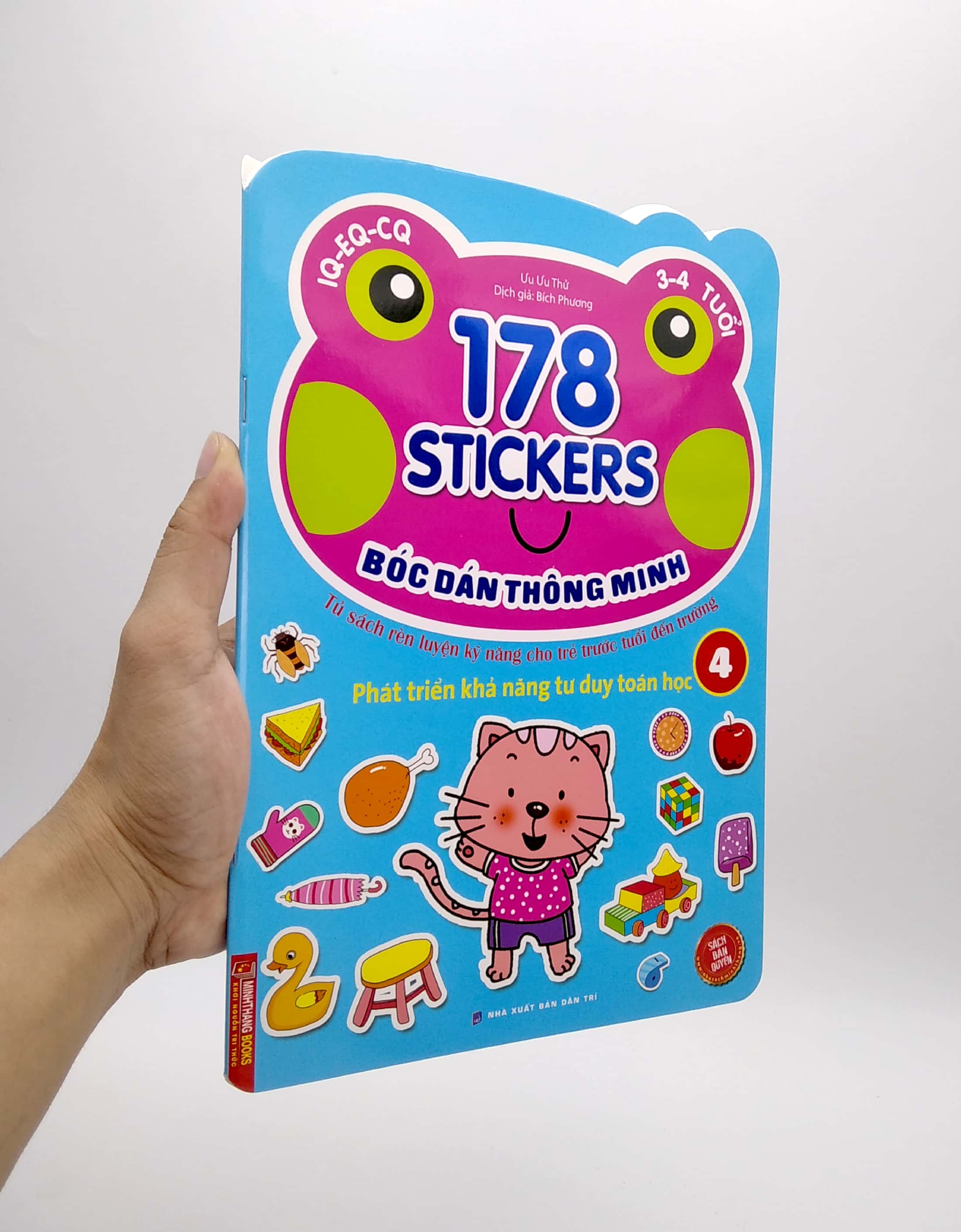 bộ 178 stickers - bóc dán thông minh phát triển khả năng tư duy toán học (3 - 4 tuổi) - tập 4