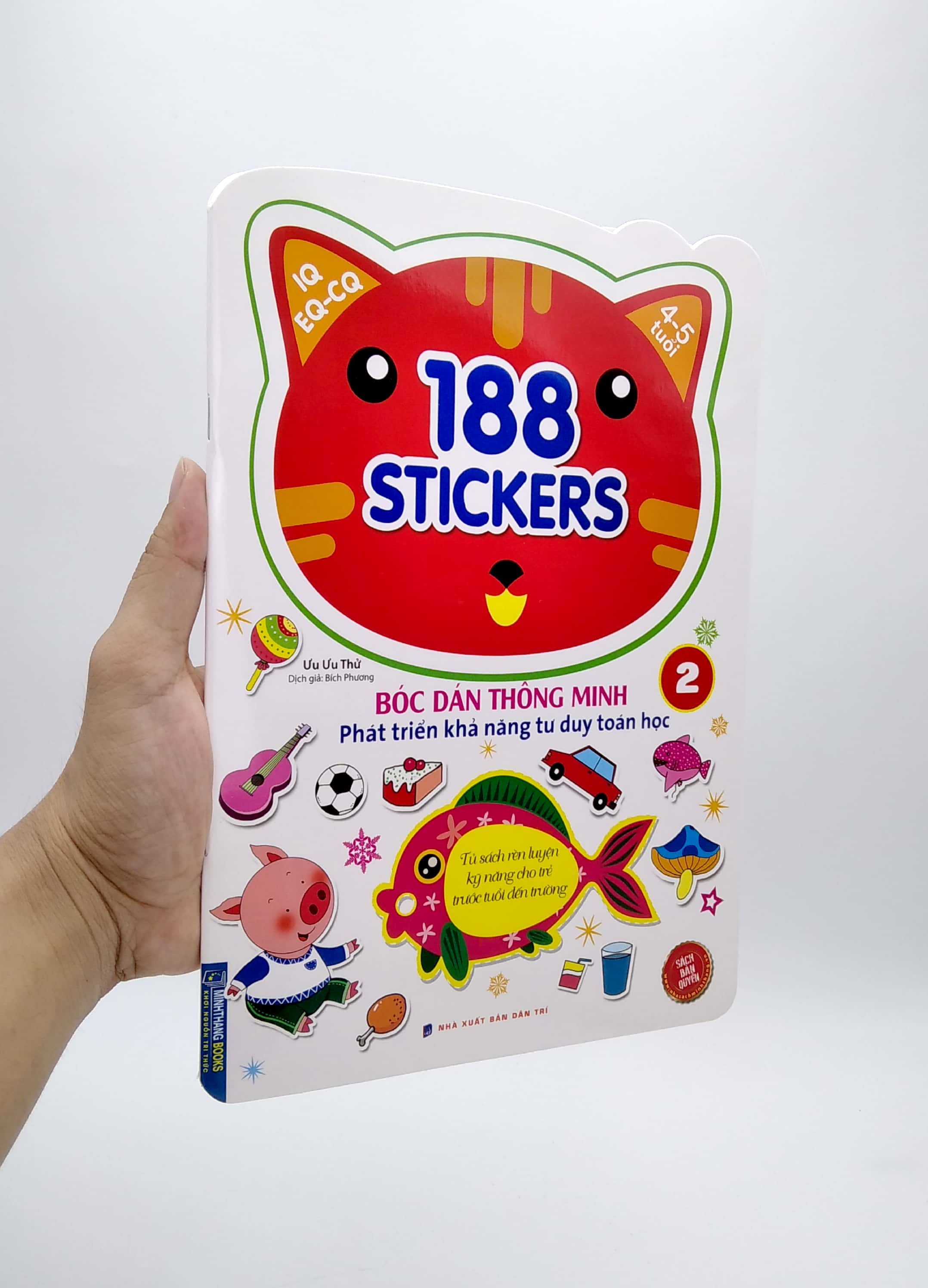bộ 188 stickers - bóc dán thông minh phát triển khả năng tư duy toán học (4 - 5 tuổi) - tập 2