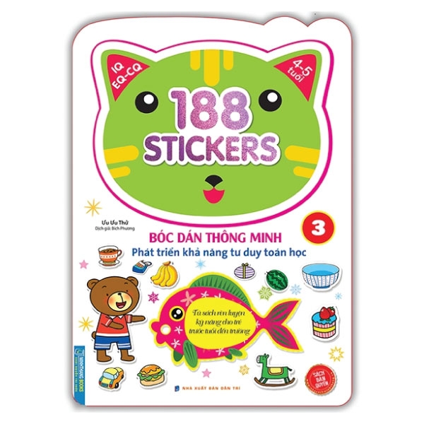 bộ 188 stickers - bóc dán thông minh phát triển khả năng tư duy toán học (4 - 5 tuổi) - tập 3