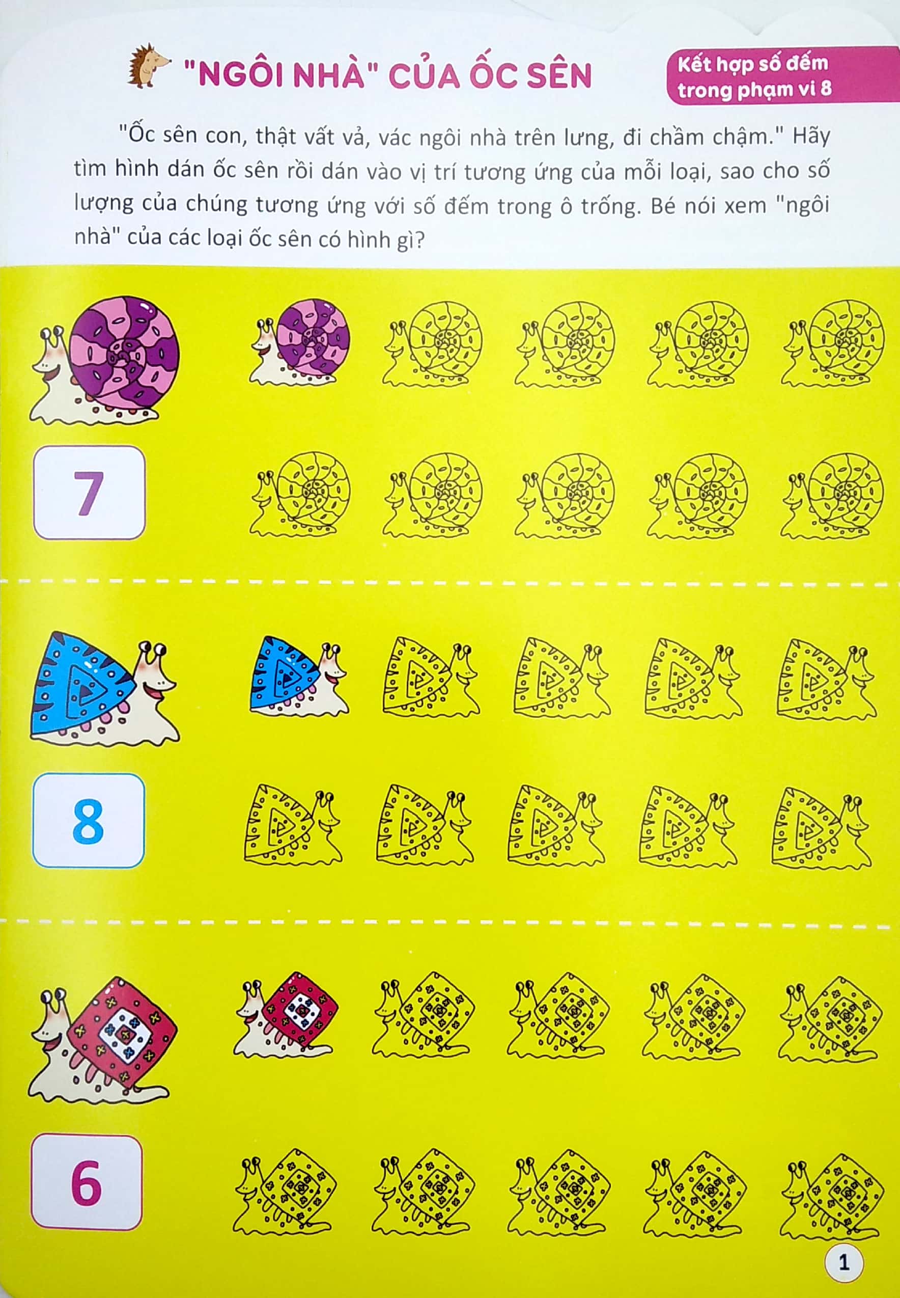 bộ 188 stickers - bóc dán thông minh phát triển khả năng tư duy toán học (4 - 5 tuổi) - tập 3