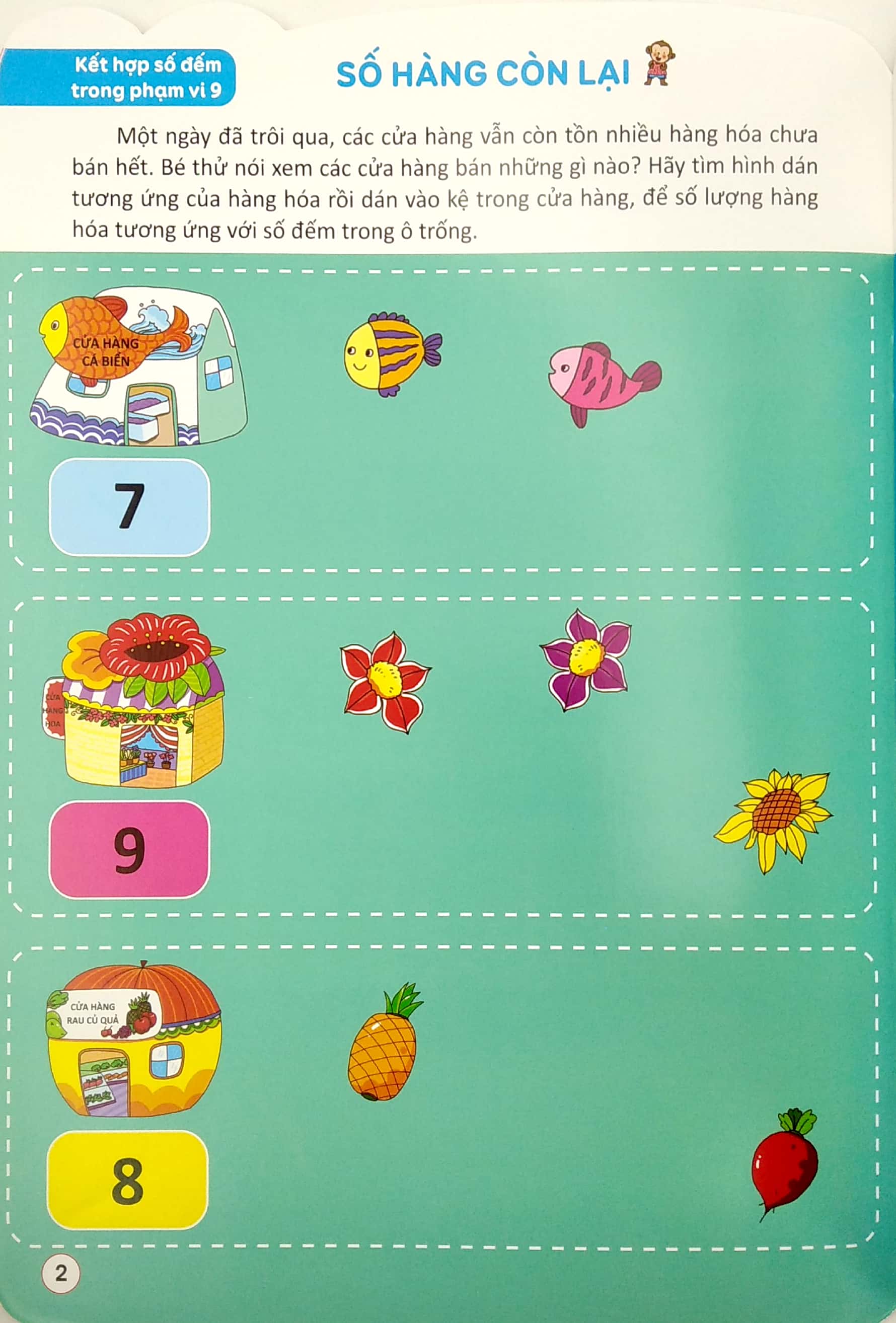 bộ 188 stickers - bóc dán thông minh phát triển khả năng tư duy toán học (4 - 5 tuổi) - tập 3