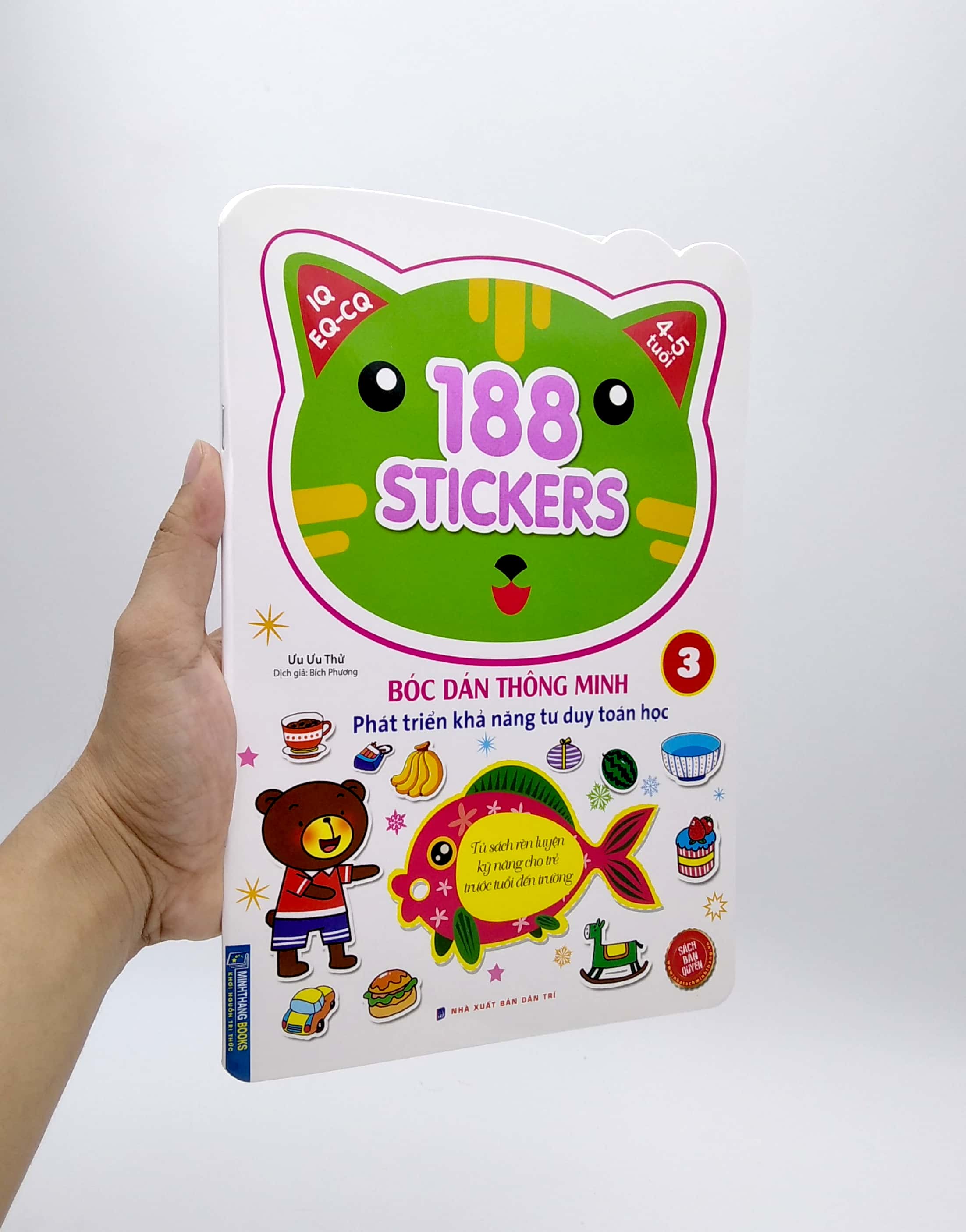 bộ 188 stickers - bóc dán thông minh phát triển khả năng tư duy toán học (4 - 5 tuổi) - tập 3