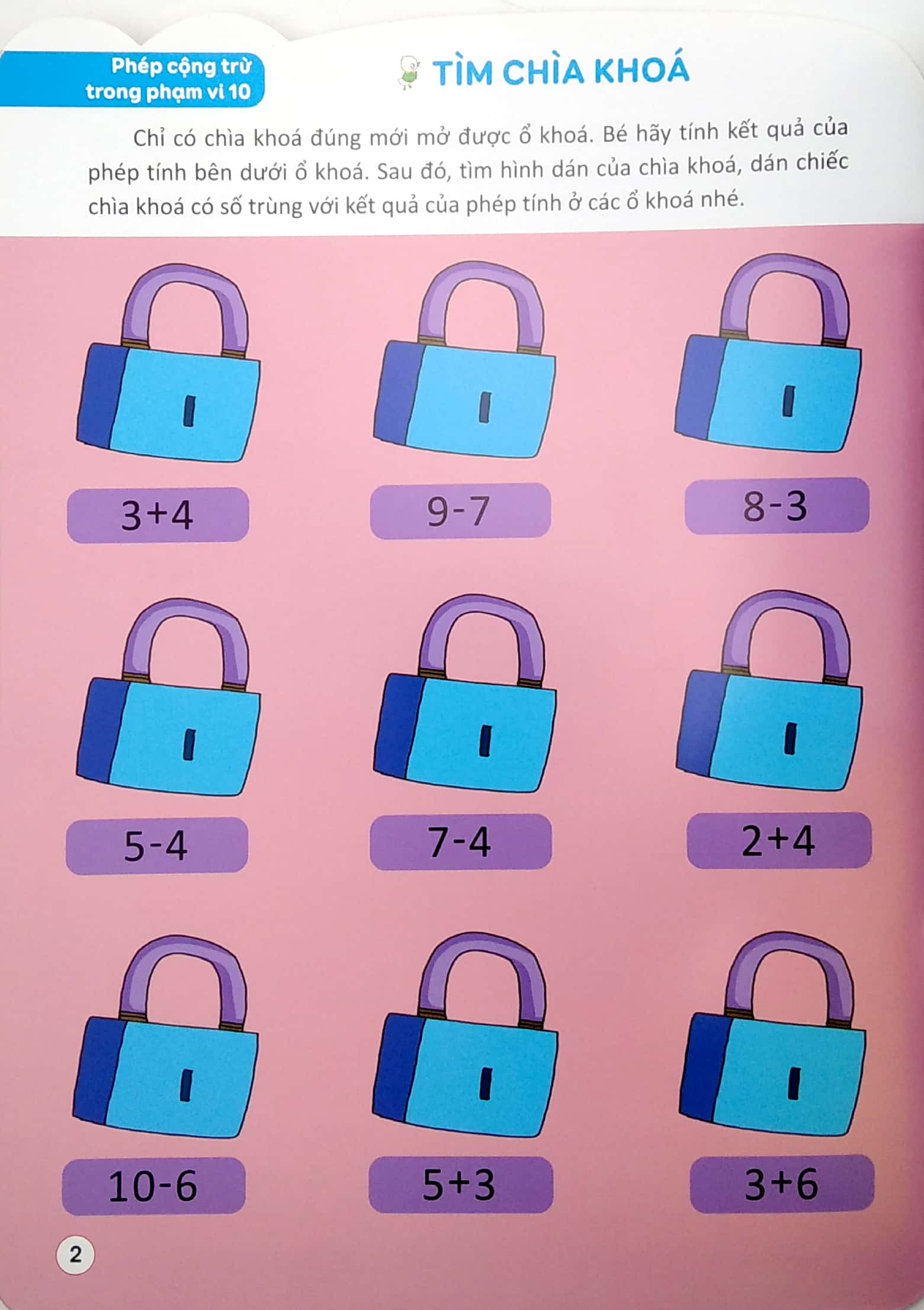 bộ 198 sticker - bóc dán hình thông minh phát triển khả năng tư duy toán học iq eq cq (5-6 tuổi) - quyển 4