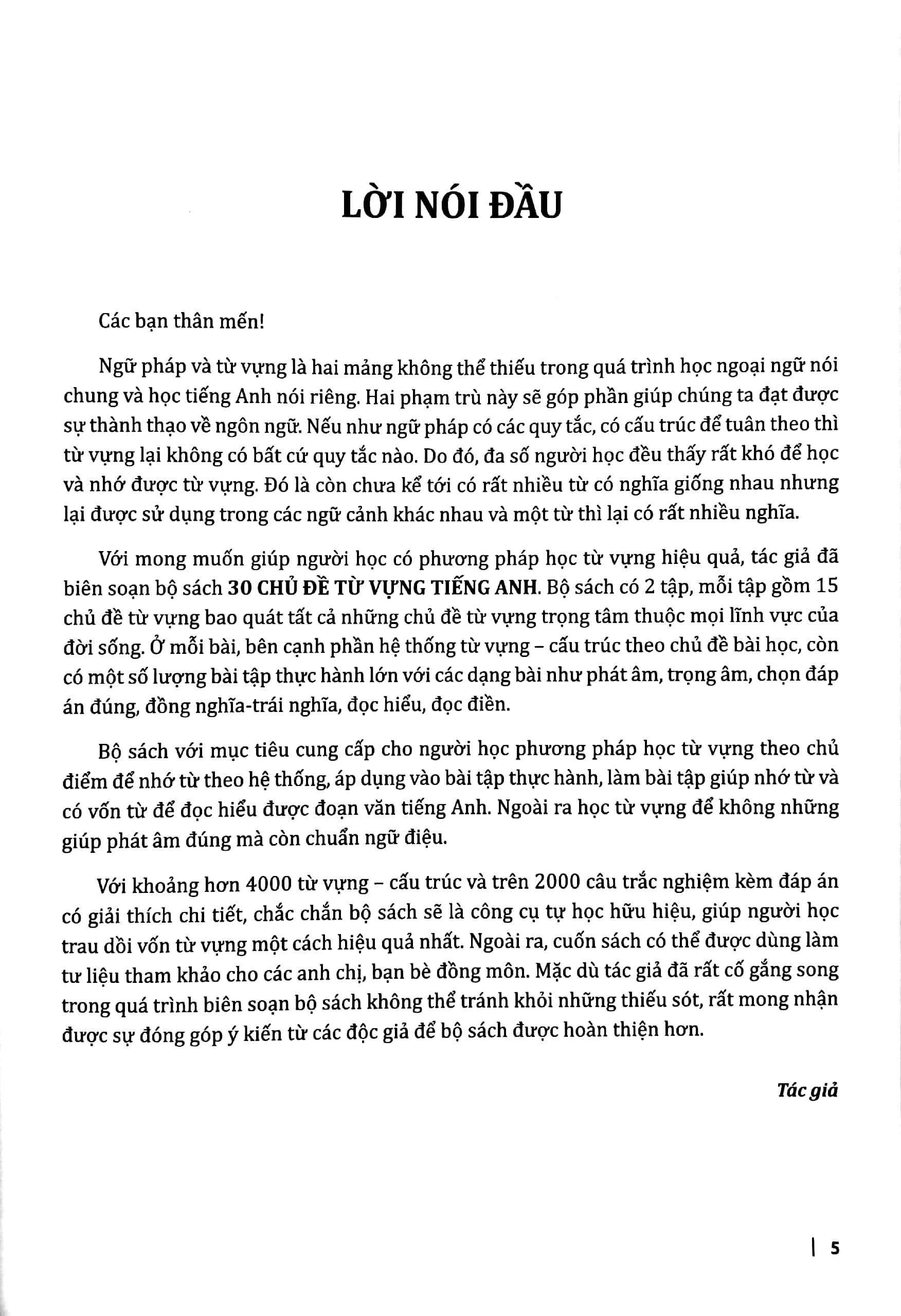 bộ 30 chủ đề từ vựng tiếng anh (tập 2)