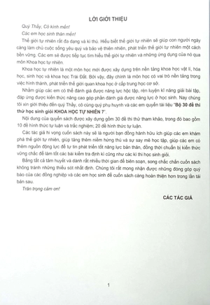 bộ 30 đề thi thử học sinh giỏi khoa học tự nhiên 7 (theo chương trình giáo dục phổ thông mới)