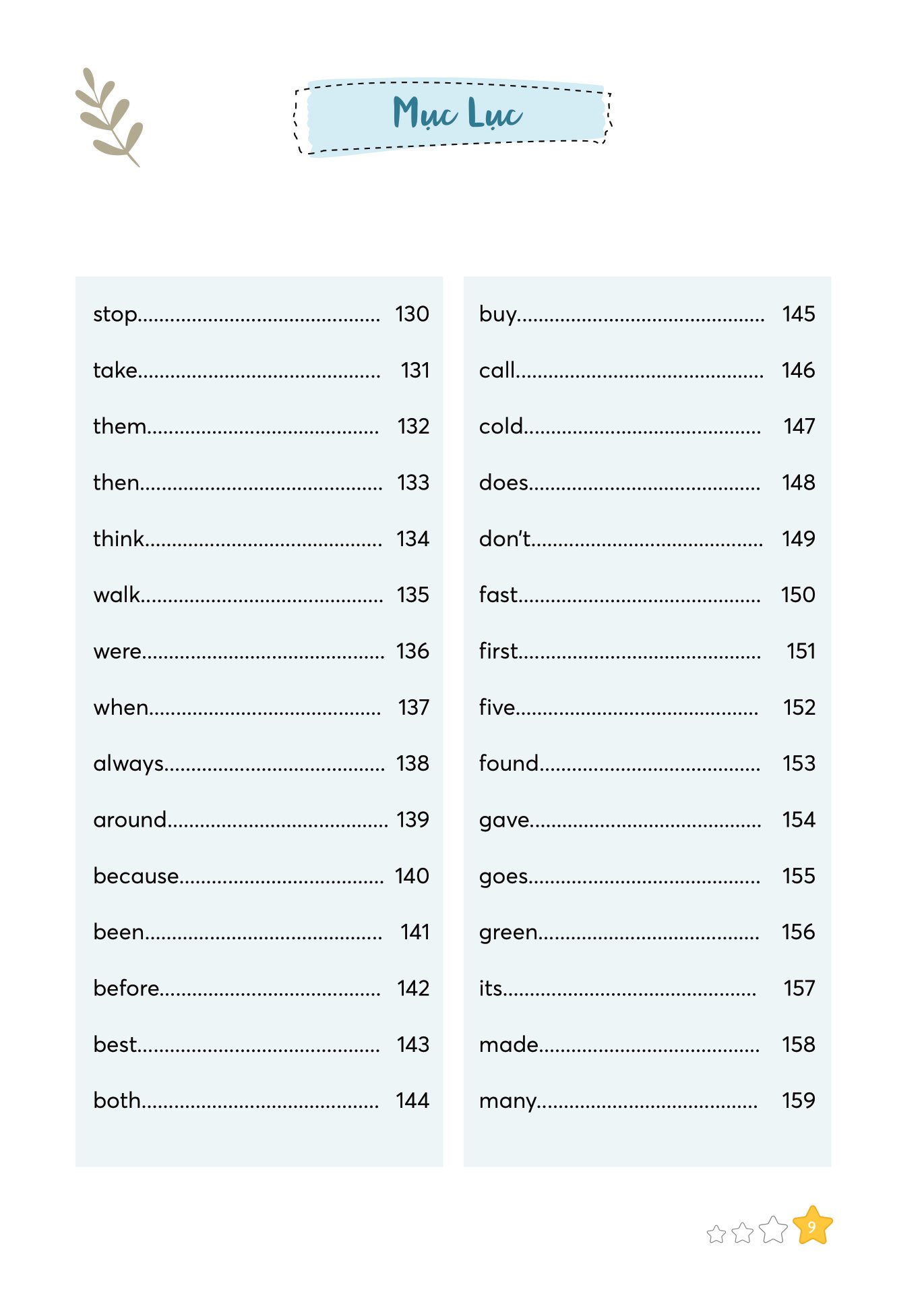 bộ 300 first sight words for kids - 1