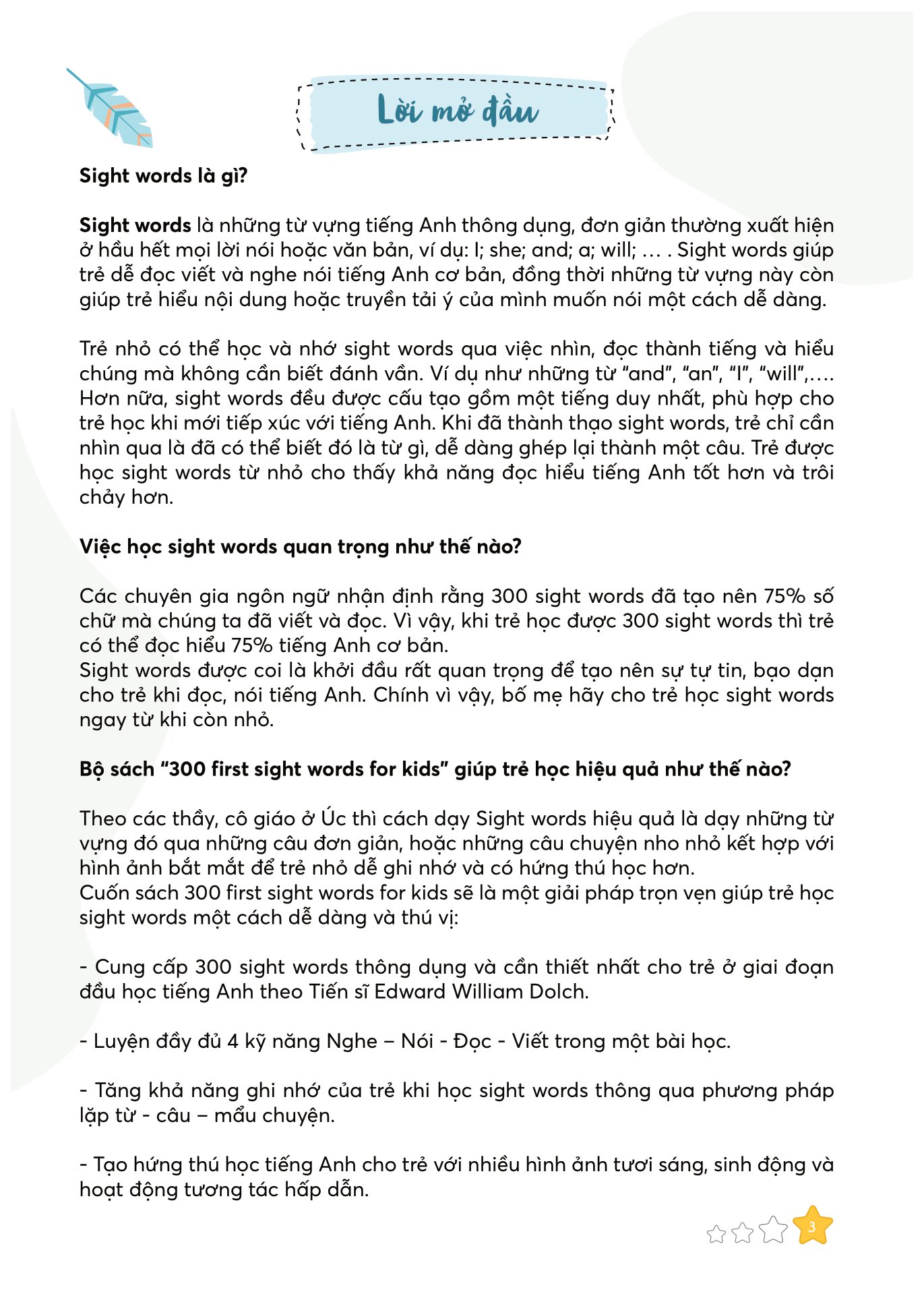 bộ 300 first sight words for kids - 1