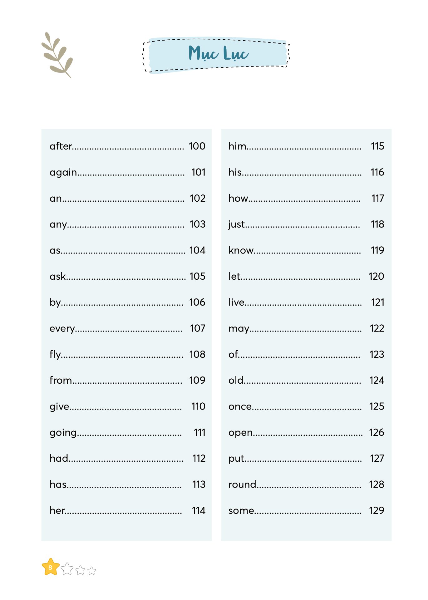 bộ 300 first sight words for kids - 1