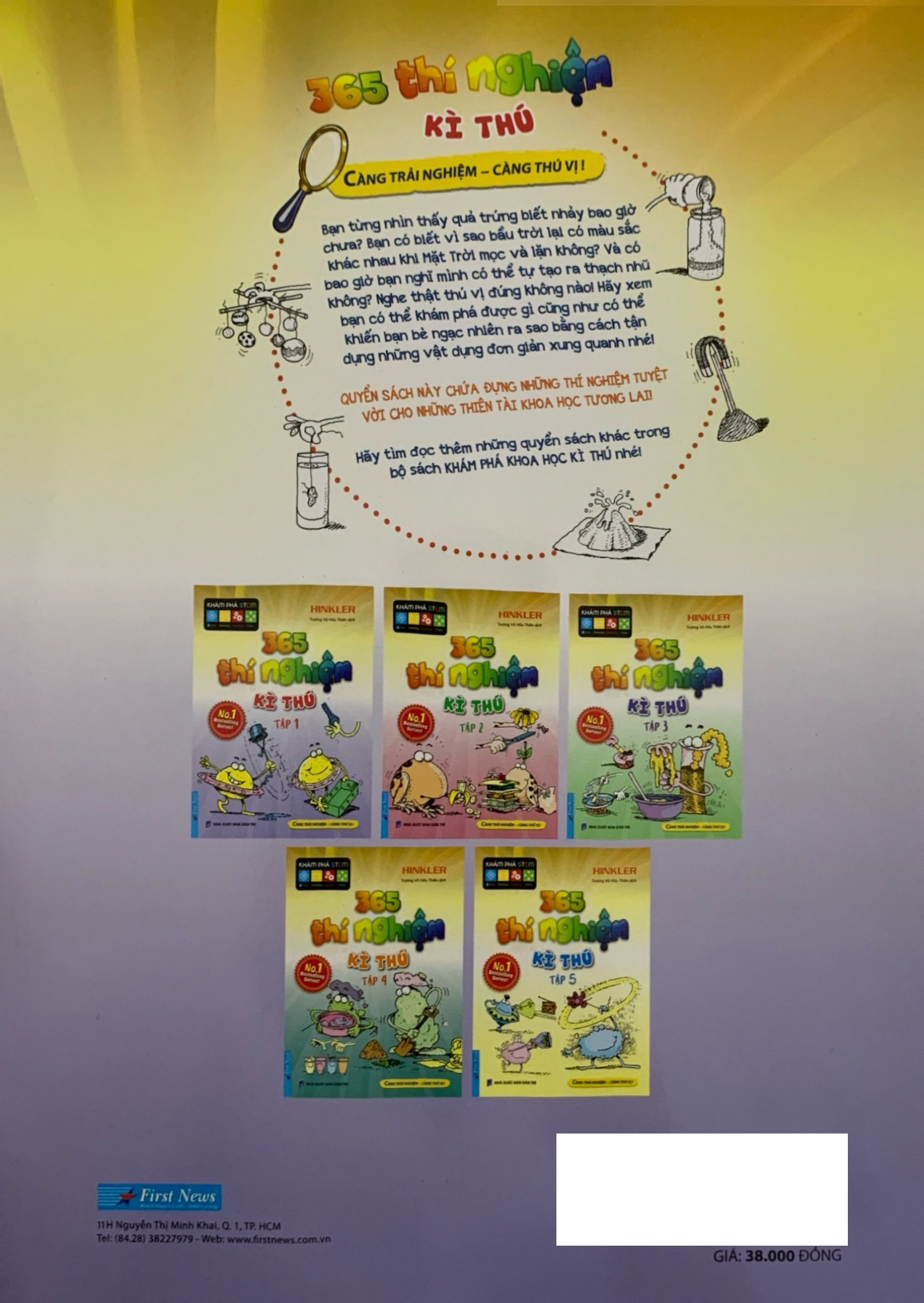 Bo
						
										
										365 Thi Nghiem Ki Thu - Tap 1 (Tai Ban 2021)