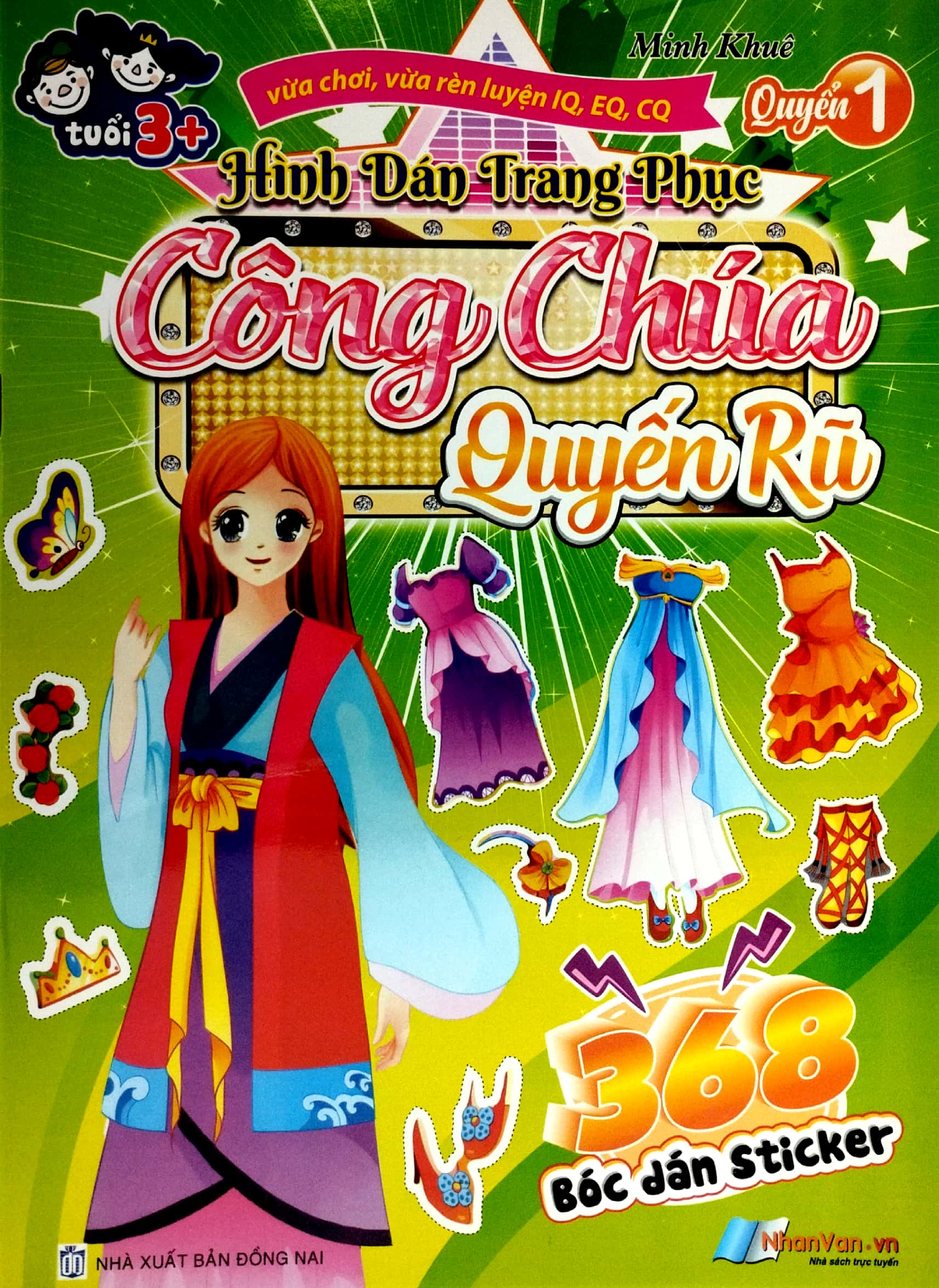 bộ 368 bóc dán sticker - hình dán trang phục công chúa - quyển 1 - quyến rũ