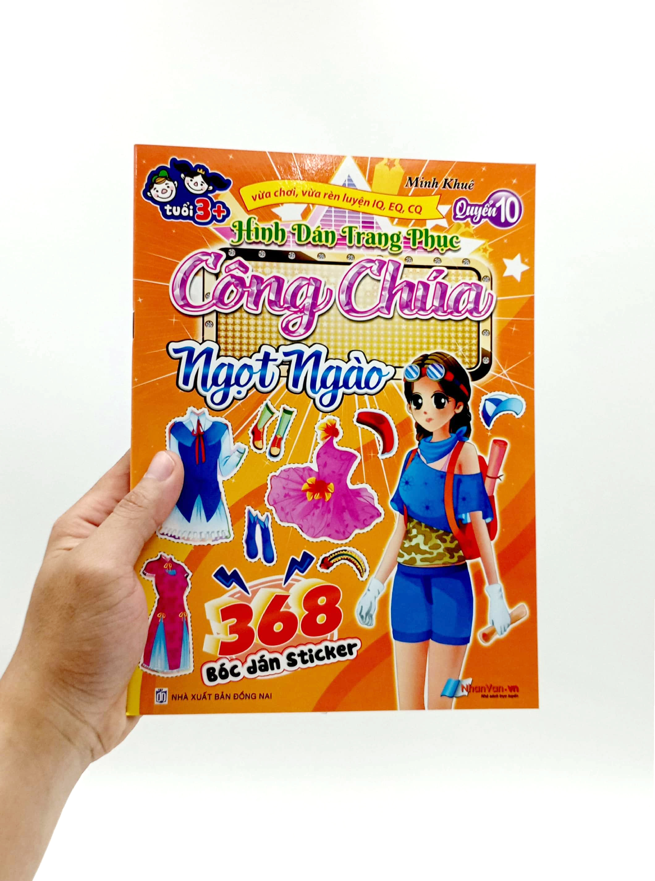 bộ 368 bóc dán sticker - hình dán trang phục công chúa - quyển 10 - ngọt ngào