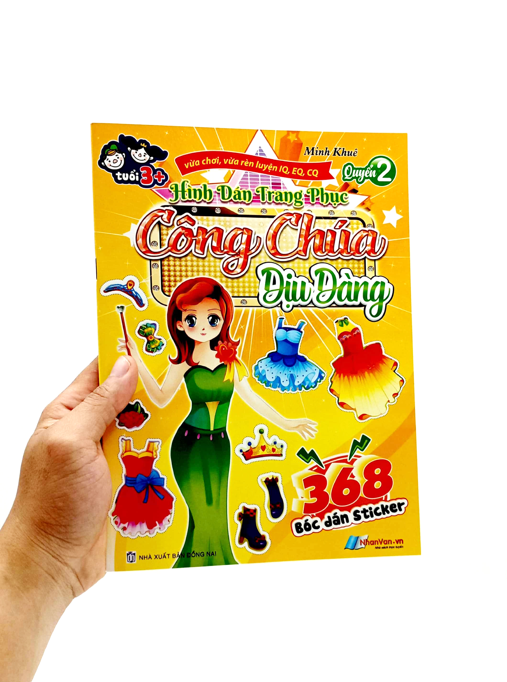 bộ 368 bóc dán sticker - hình dán trang phục công chúa - quyển 2 - dịu dàng
