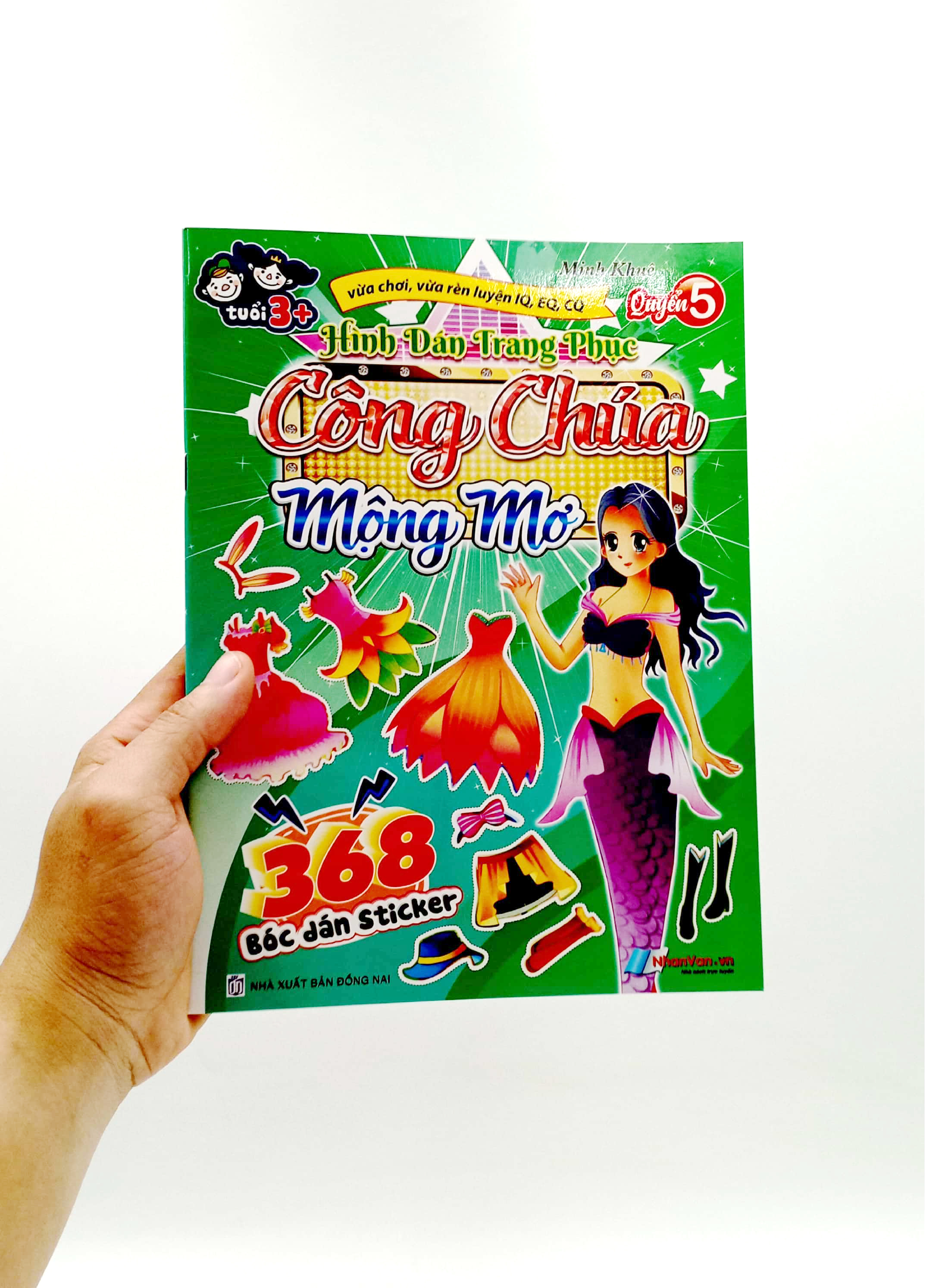 bộ 368 bóc dán sticker - hình dán trang phục công chúa - quyển 5 - mộng mơ
