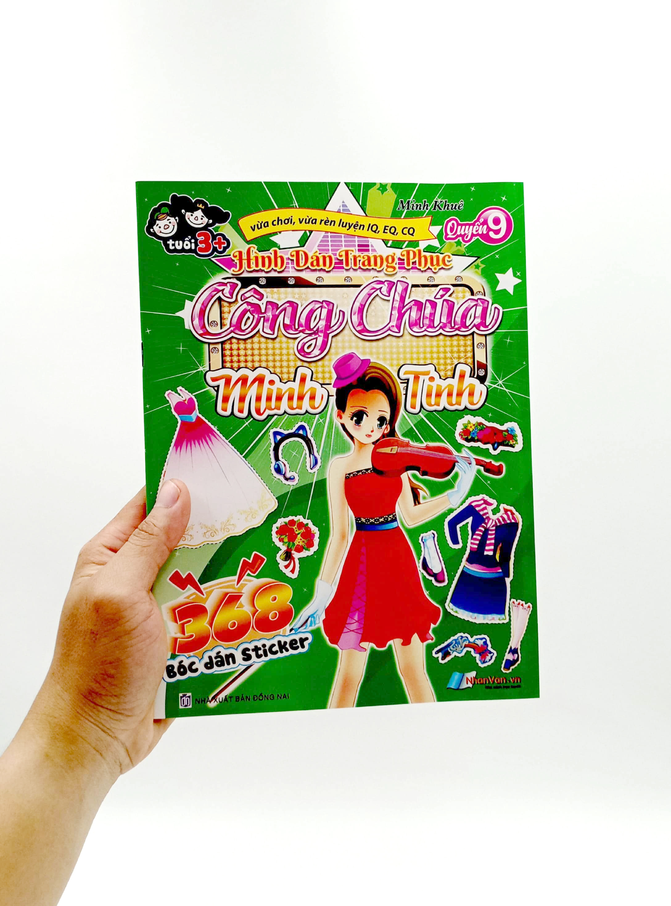 bộ 368 bóc dán sticker - hình dán trang phục công chúa - quyển 9 - minh tinh