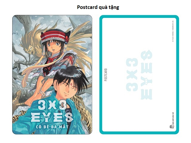 bộ 3x3 eyes - cô bé ba mắt - tập 1 - tặng kèm card nhựa + postcard giấy