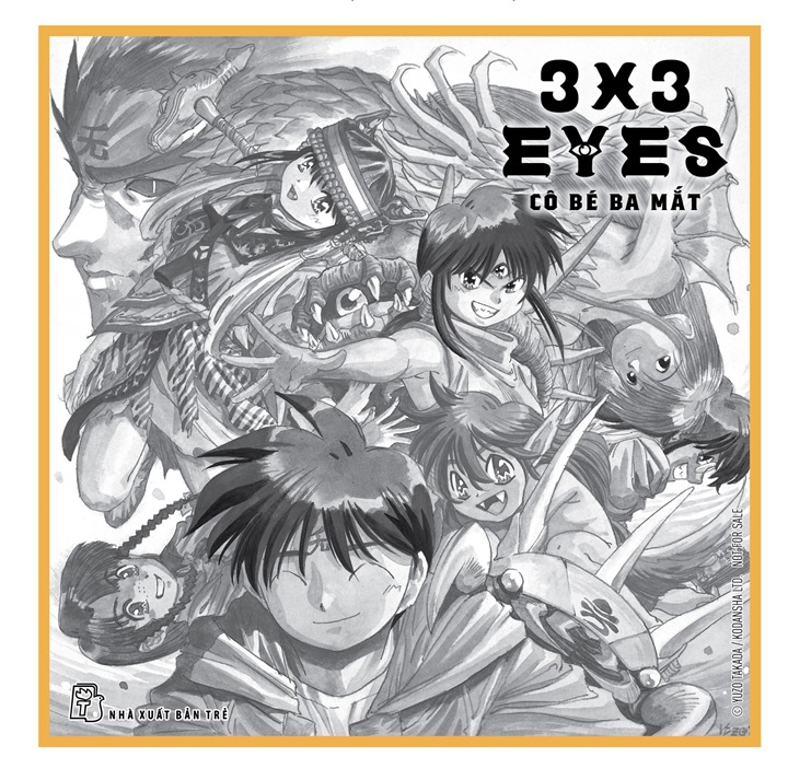 bộ 3x3 eyes - cô bé ba mắt - tập 12 - tặng kèm mini shikishi