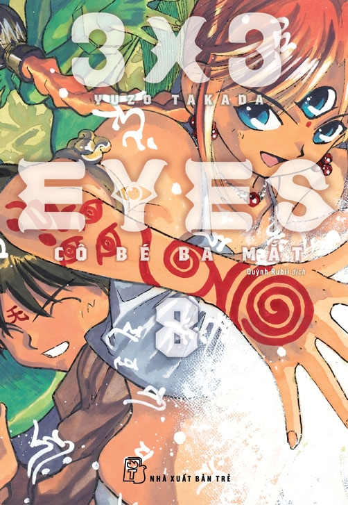bộ 3x3 eyes - cô bé ba mắt - tập 8 - tặng kèm card giấy