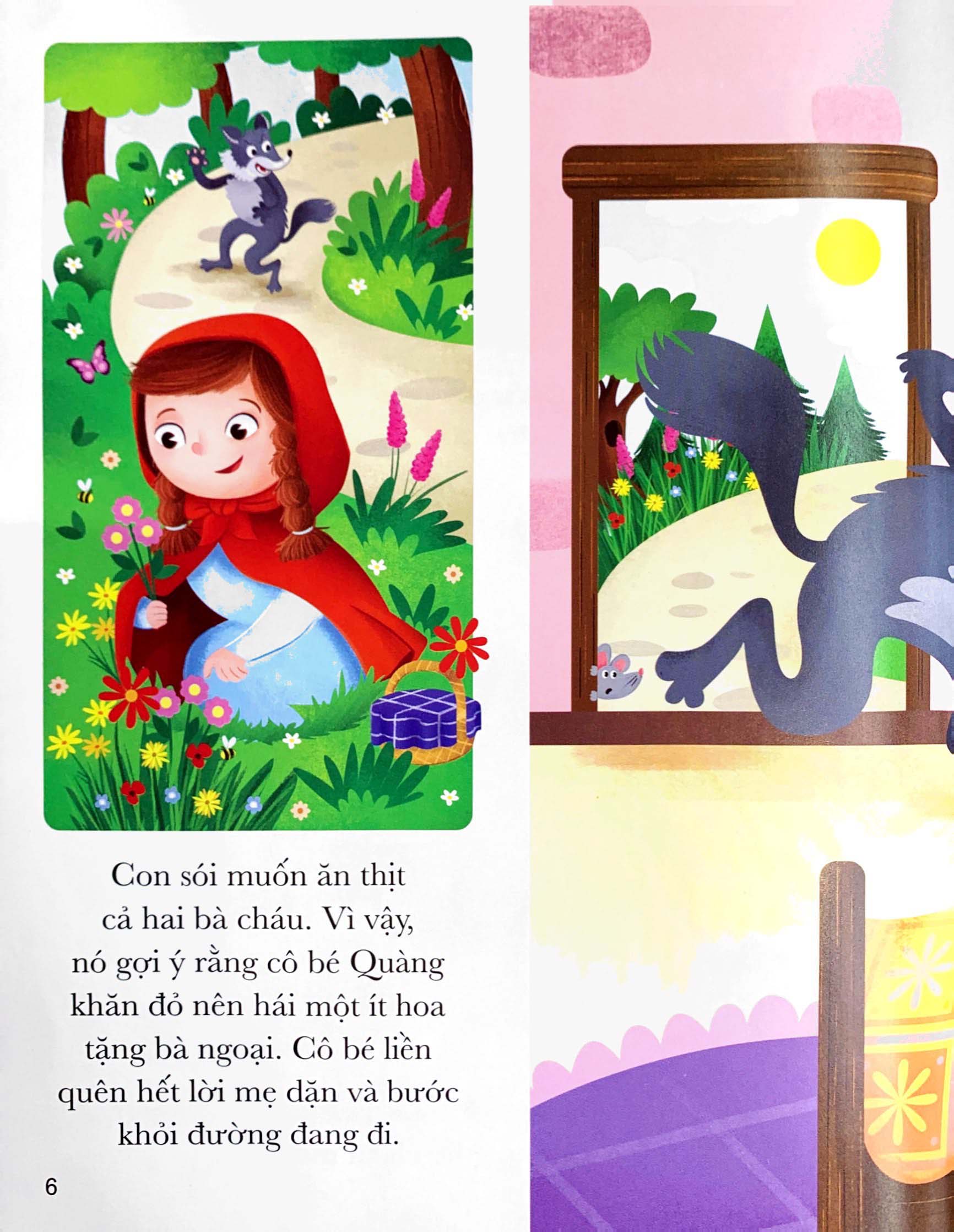 bộ 5 phút đọc truyện cùng con yêu - cô bé quàng khăn đỏ và những truyện cổ tích kinh điển khác