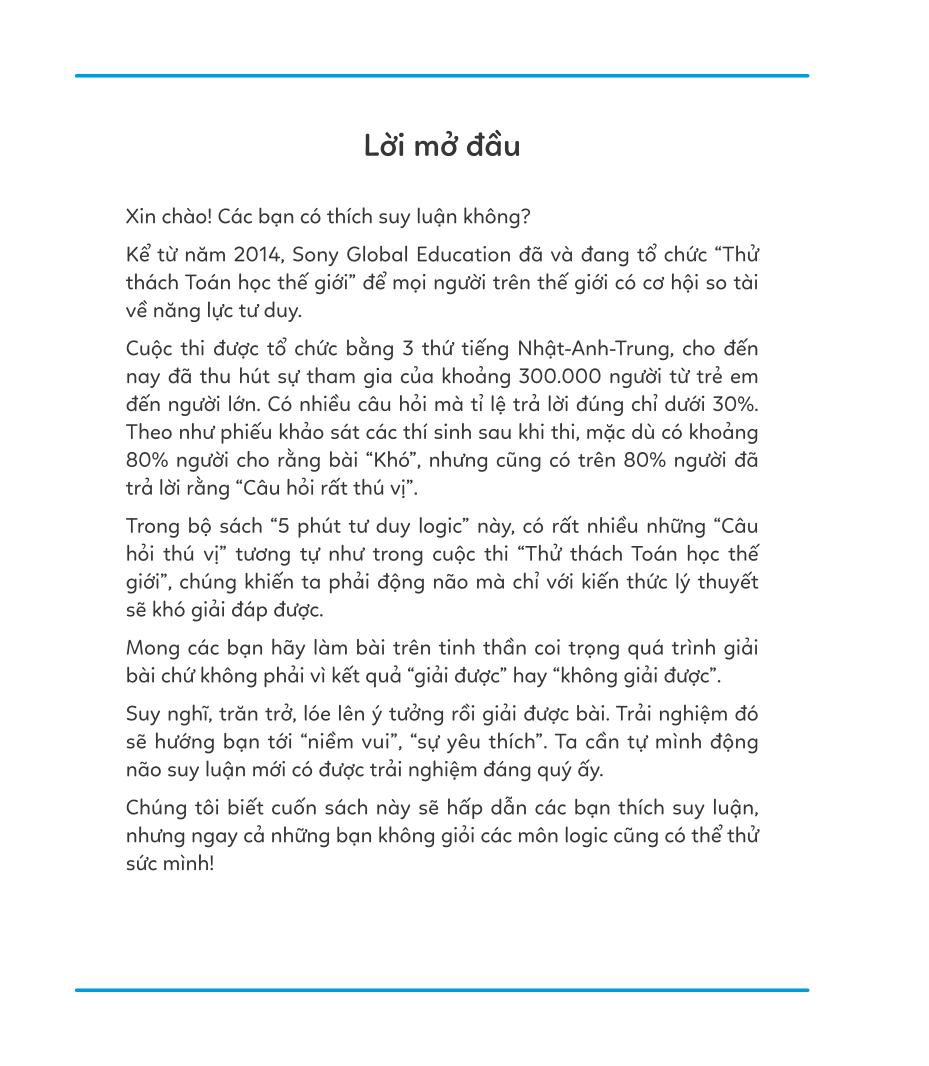 bộ 5 phút tư duy logic - tập 3: nâng cao