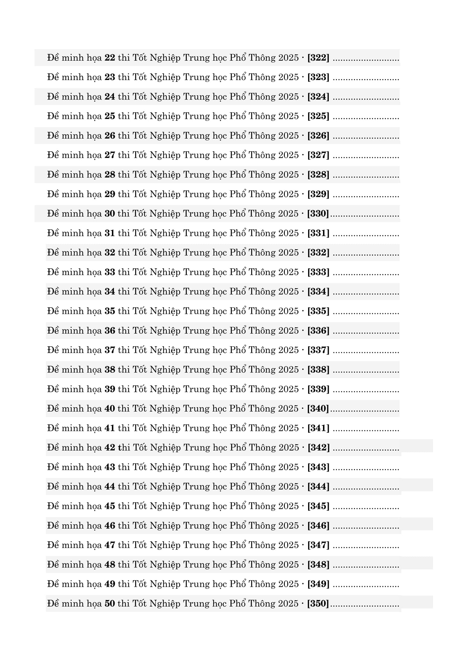 Bo
						
										
										50 De Minh Hoa Tot Nghiep THPT 2025 - Mon Hoa Hoc