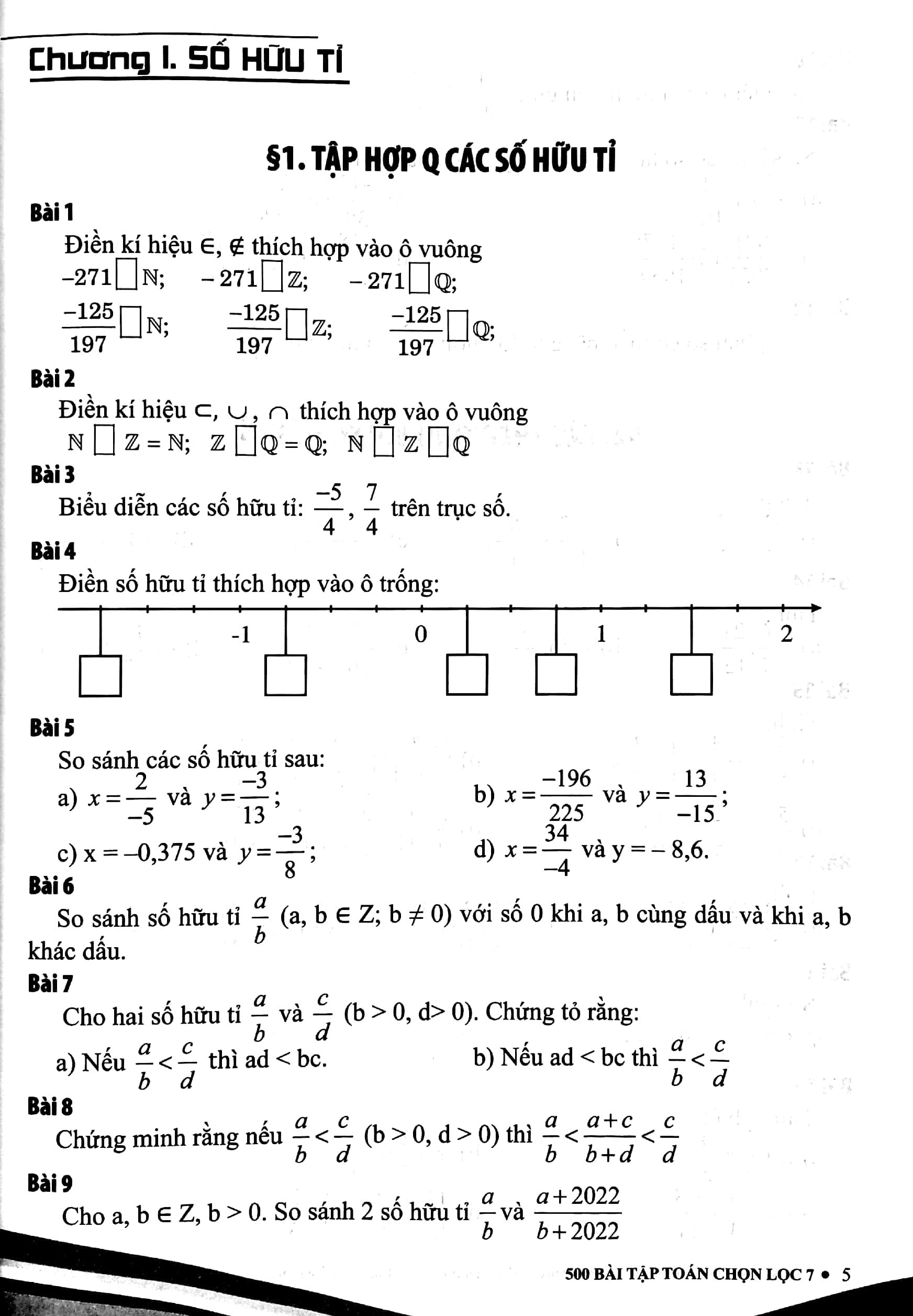 bộ 500 bài tập toán chọn lọc 7 cơ bản và nâng cao
