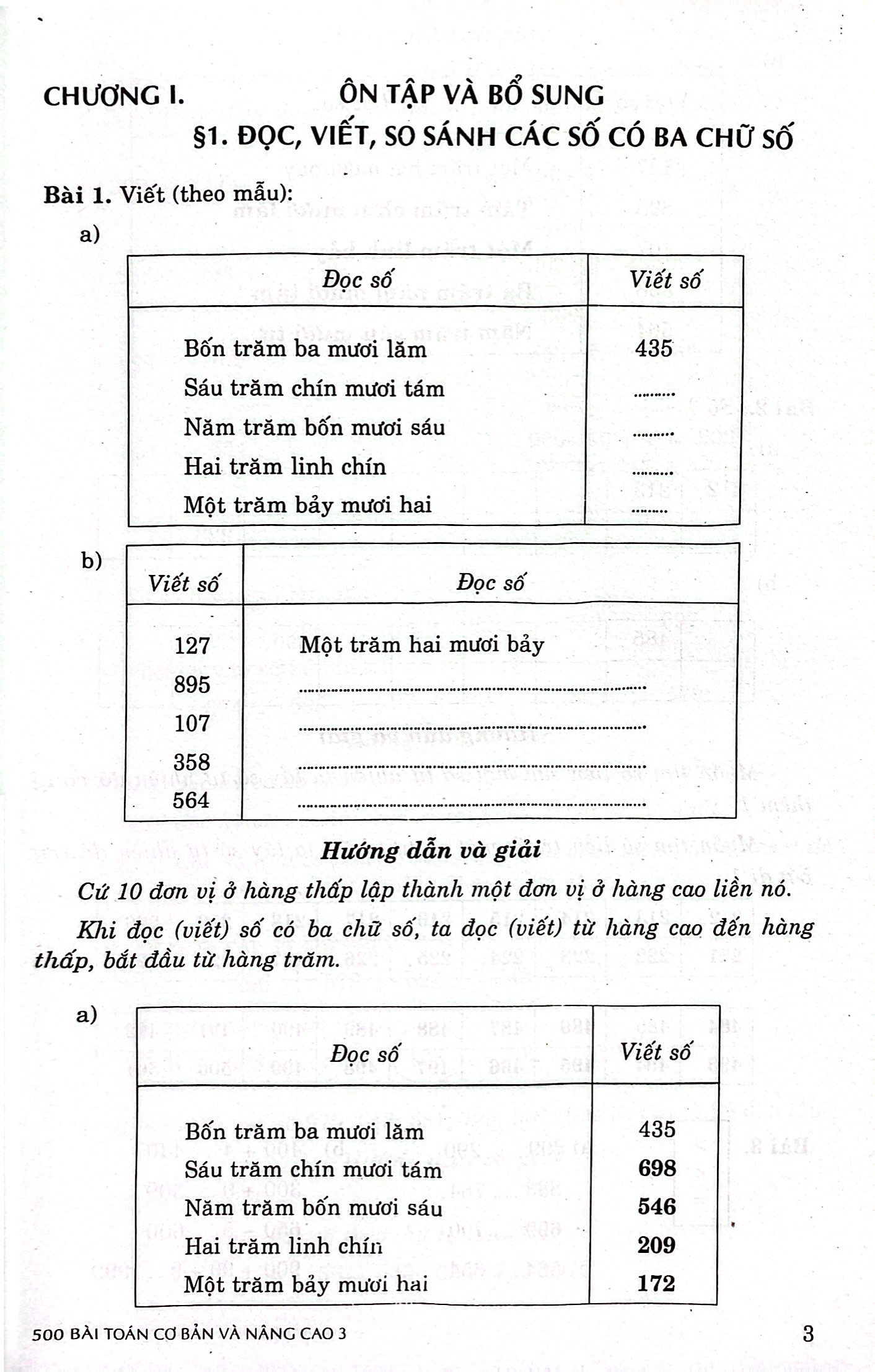 bộ 500 bài toán cơ bản và nâng cao 3 (theo chương trình giáo dục phổ thông mới)