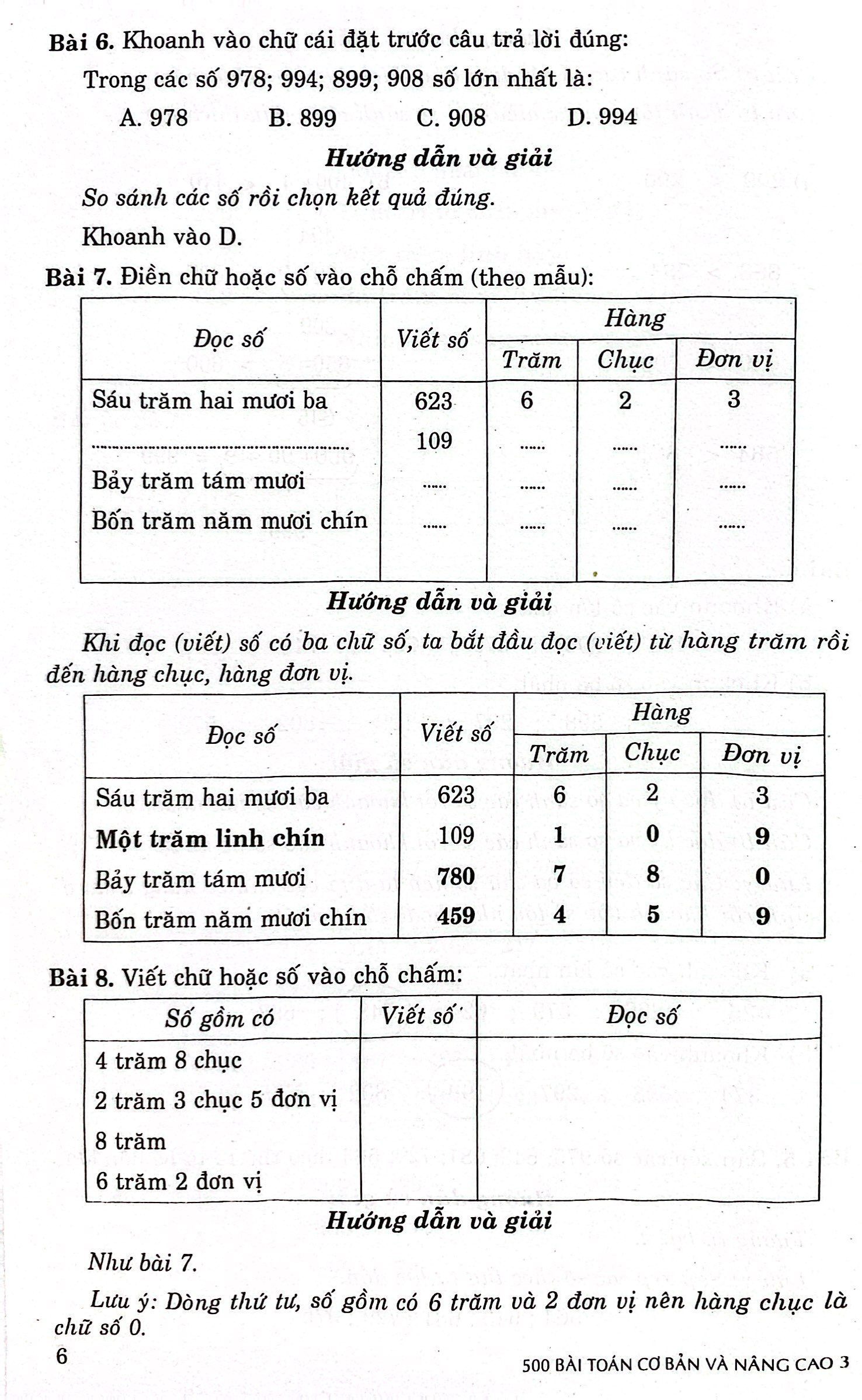 bộ 500 bài toán cơ bản và nâng cao 3 (theo chương trình giáo dục phổ thông mới)