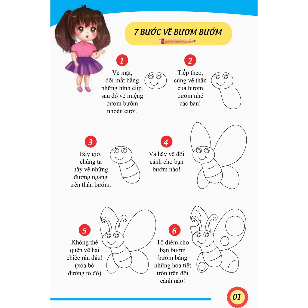 bộ 7 bước vẽ động vật - tập 1