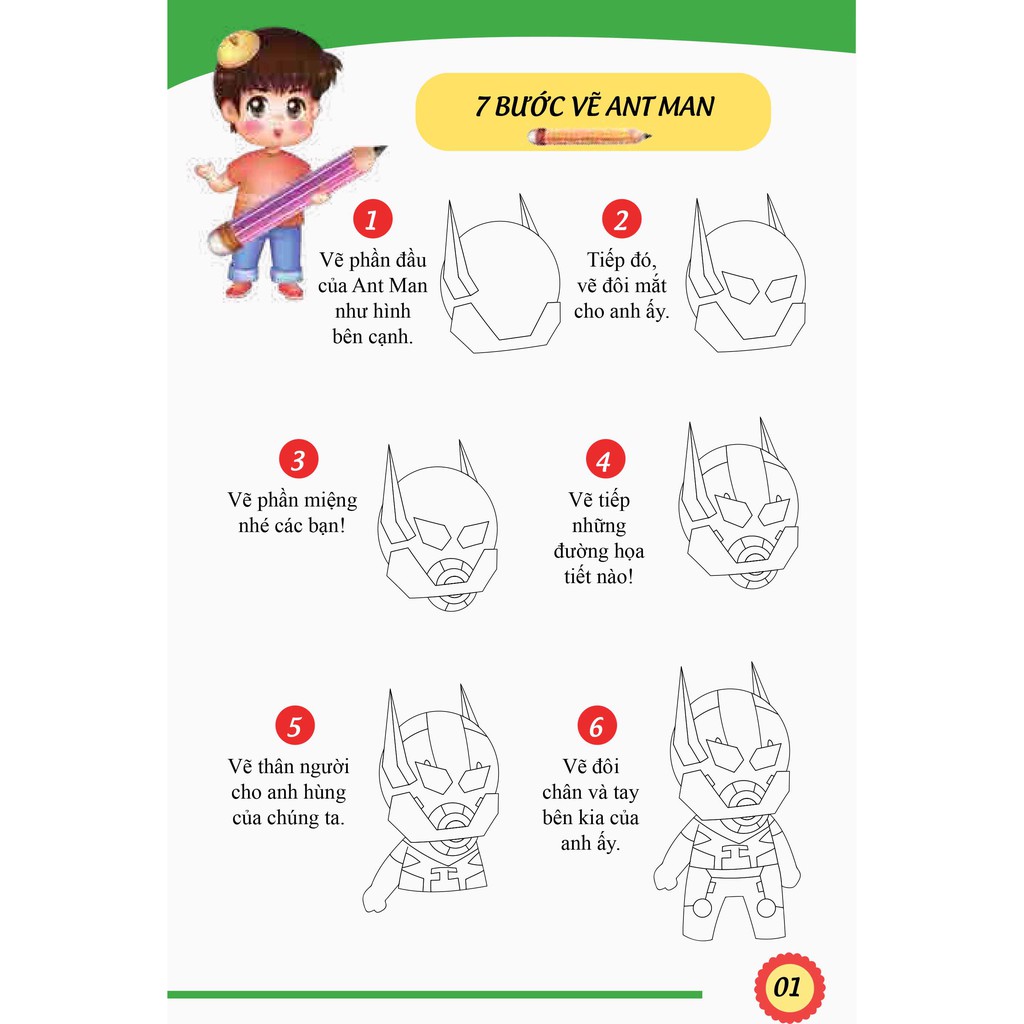bộ 7 bước vẽ siêu nhân - tập 2