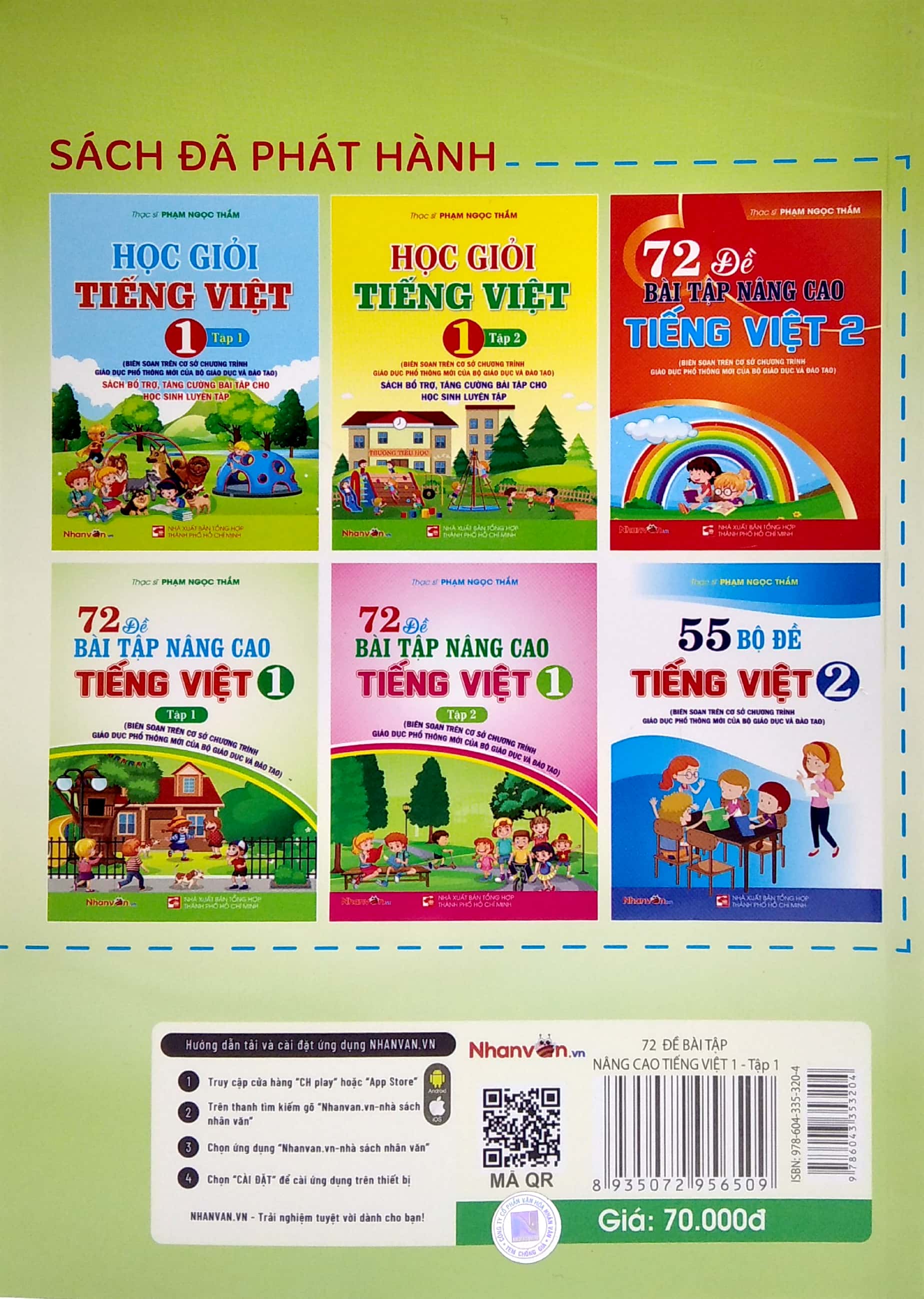 bộ 72 đề bài tập nâng cao tiếng việt lớp 1 - tập 1