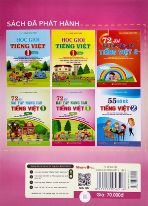 bộ 72 đề bài tập nâng cao tiếng việt lớp 1 - tập 2