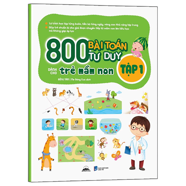Bộ
						
										
										800 Bài Toán Tư Duy Dành Cho Trẻ Mầm Non - Tập 2