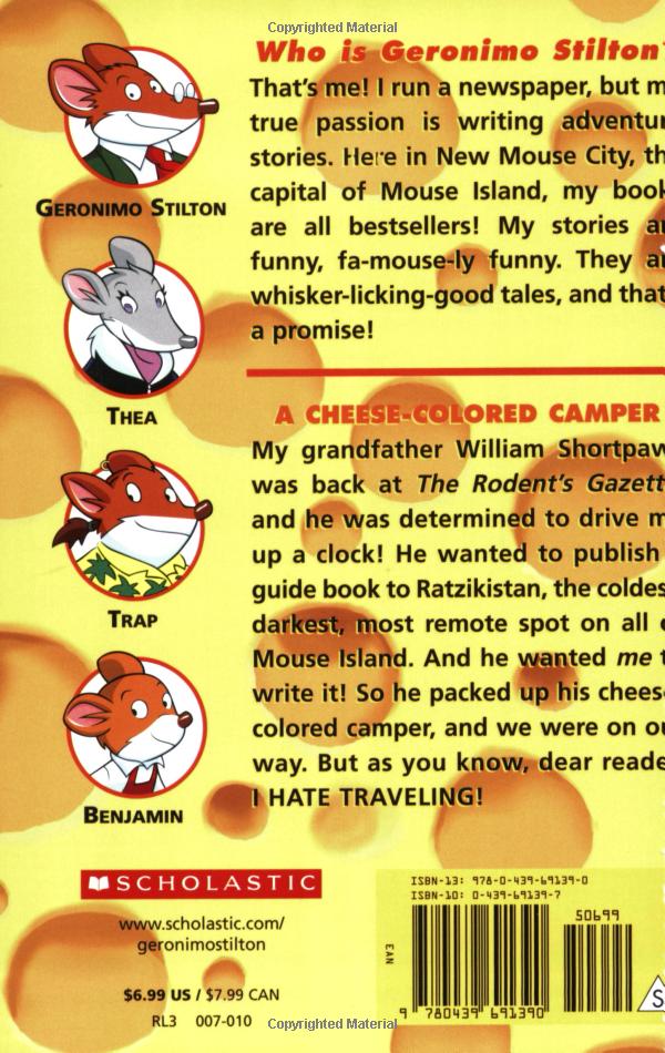 bộ a cheese-coloured camper (geronimo stilton, no. 16)