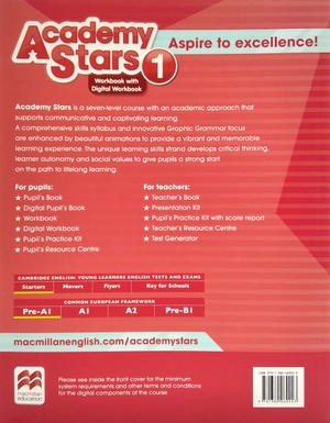 bộ academy stars 1 workbook with digital workbook