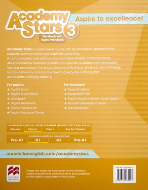 bộ academy stars 3 workbook with digital workbook