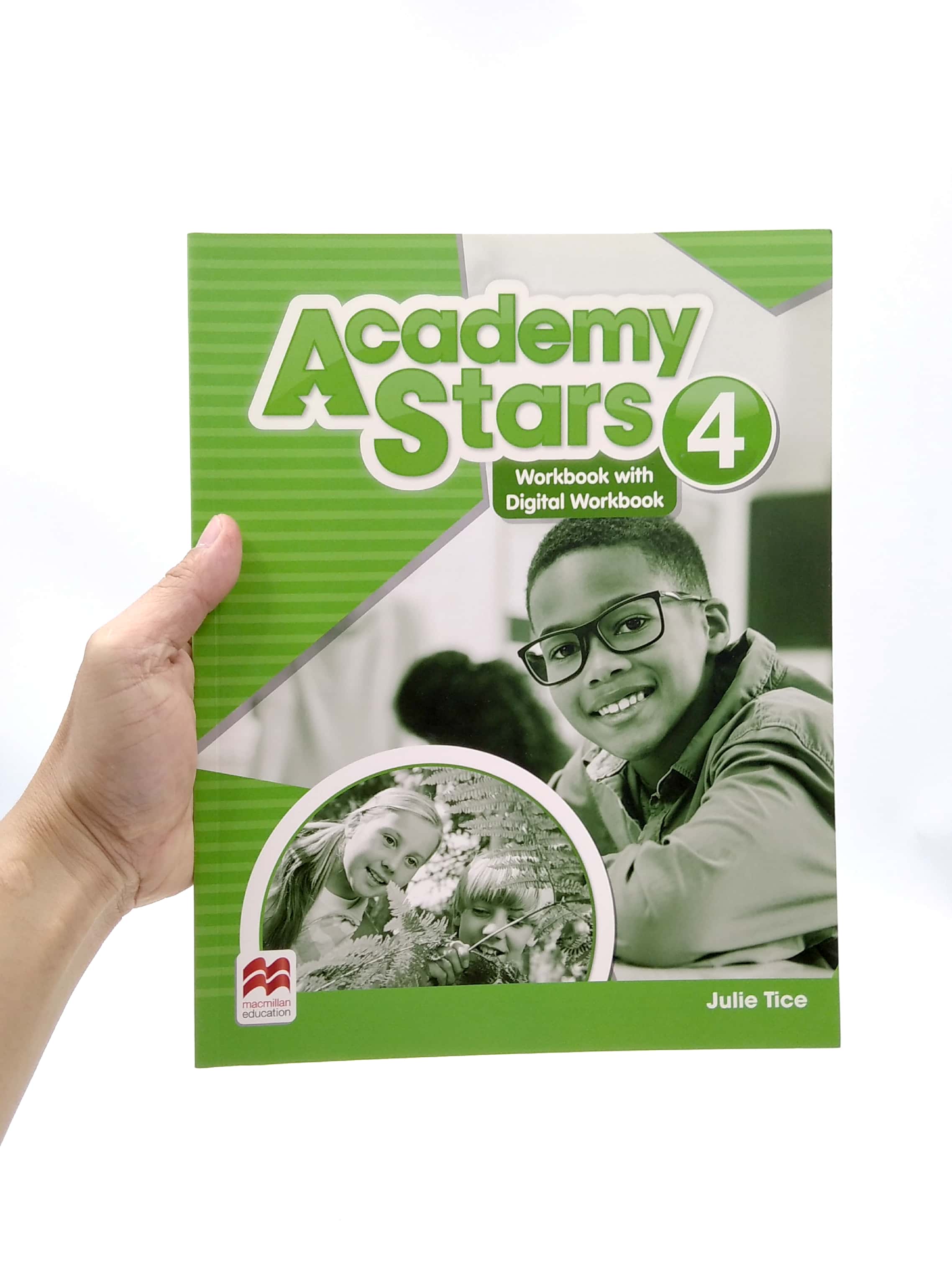 bộ academy stars 4: workbook with digital workbook