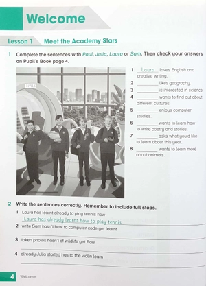 bộ academy stars 6 wb