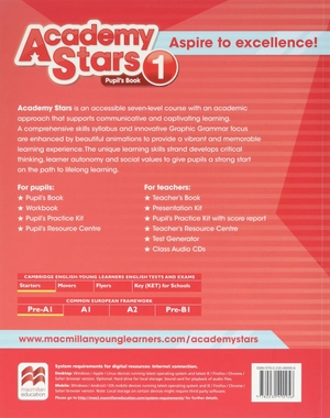 bộ academy stars level 1 pupils book pack