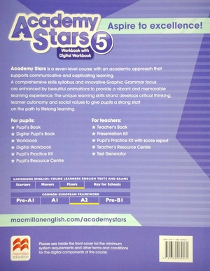 bộ academy stars level 5 workbook & digital workbook